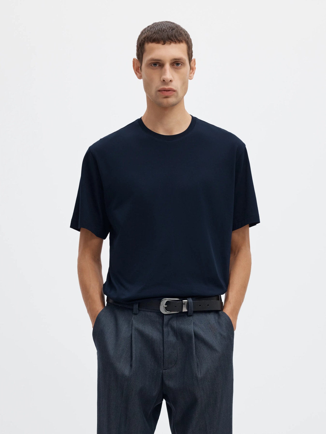 Mount ss o-neck tee - Sky captain