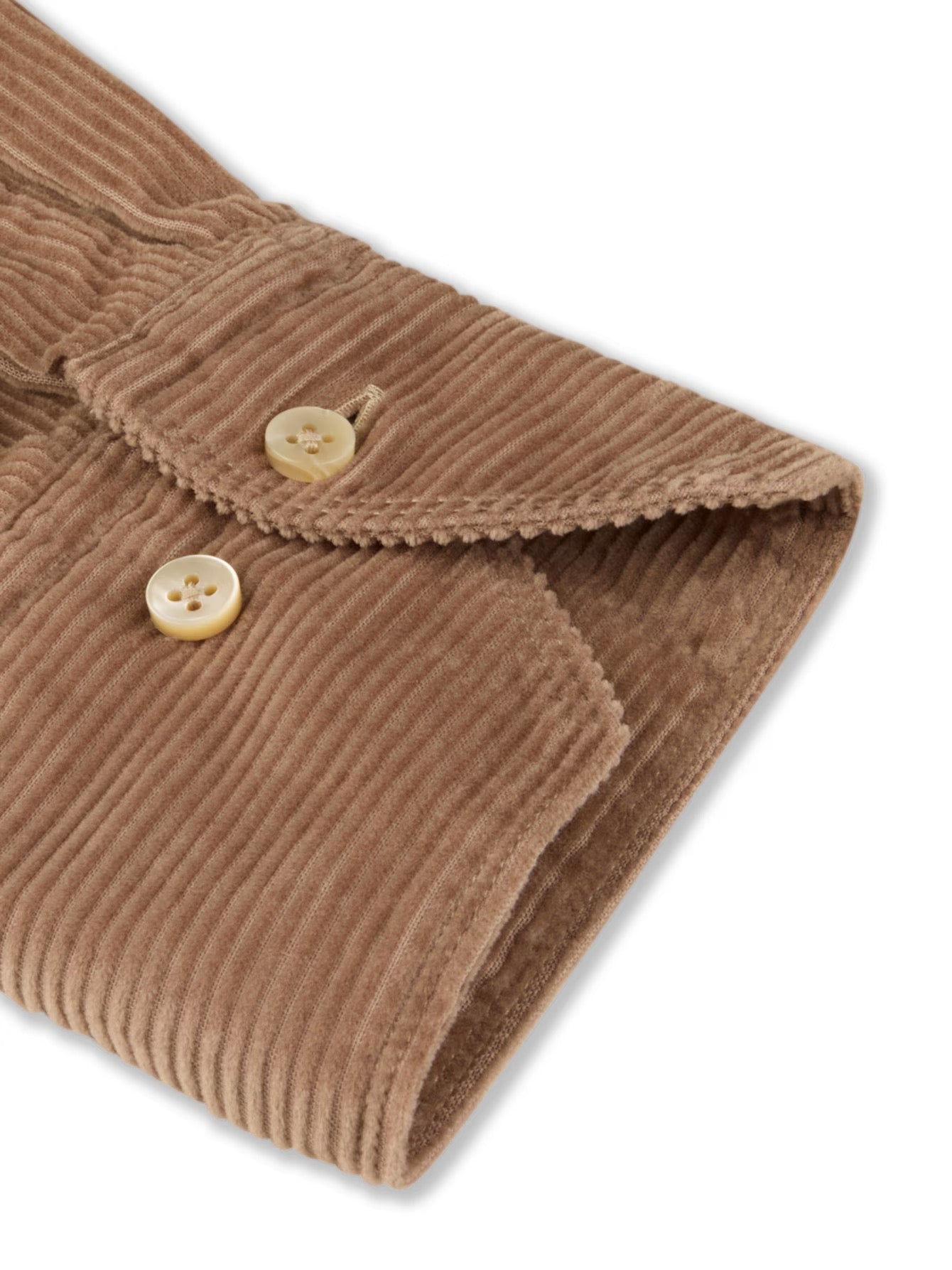 Cord shirt dbl pockets- Beige