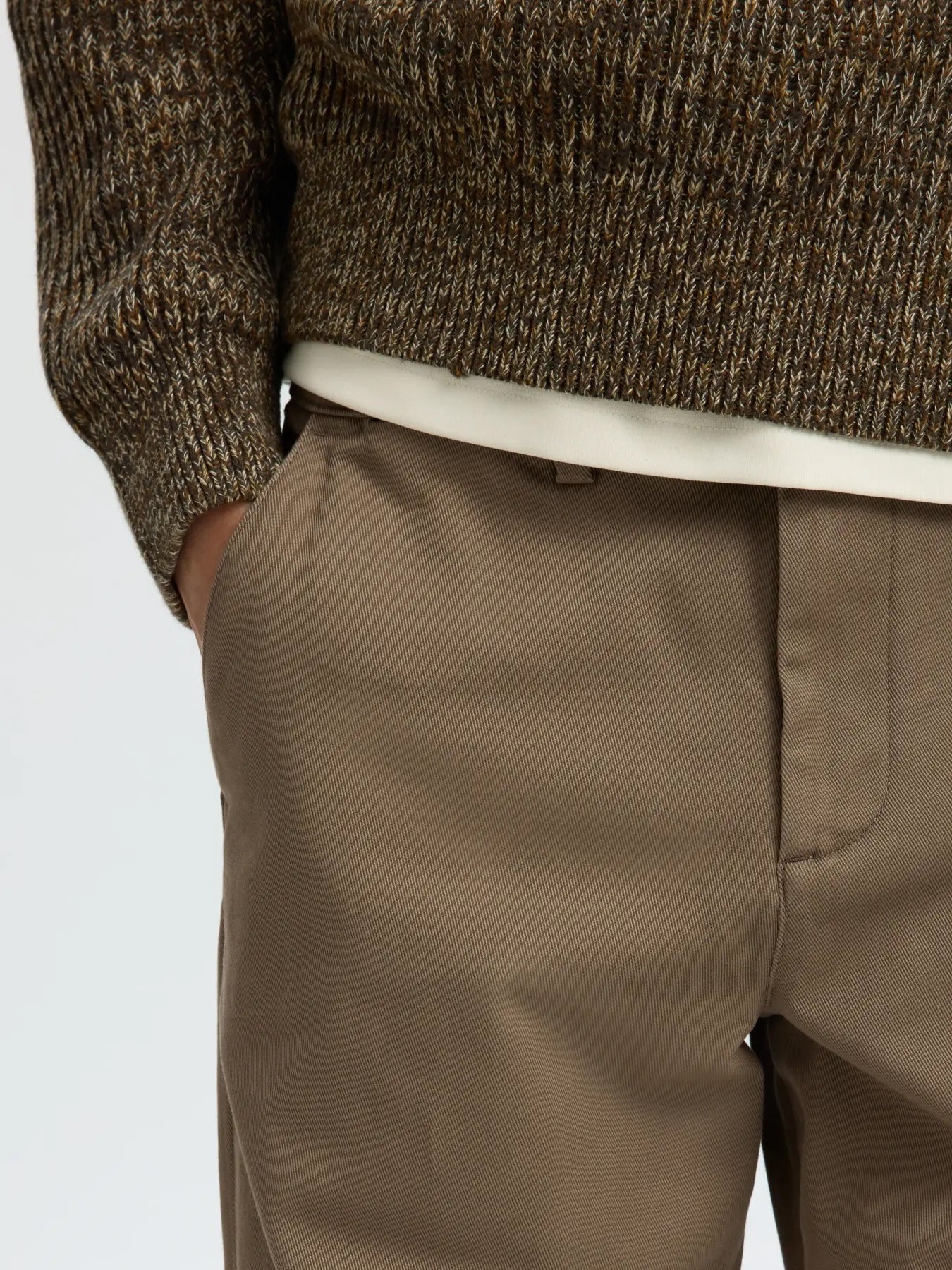 196 Straight Miles twill pant- chocolate chip
