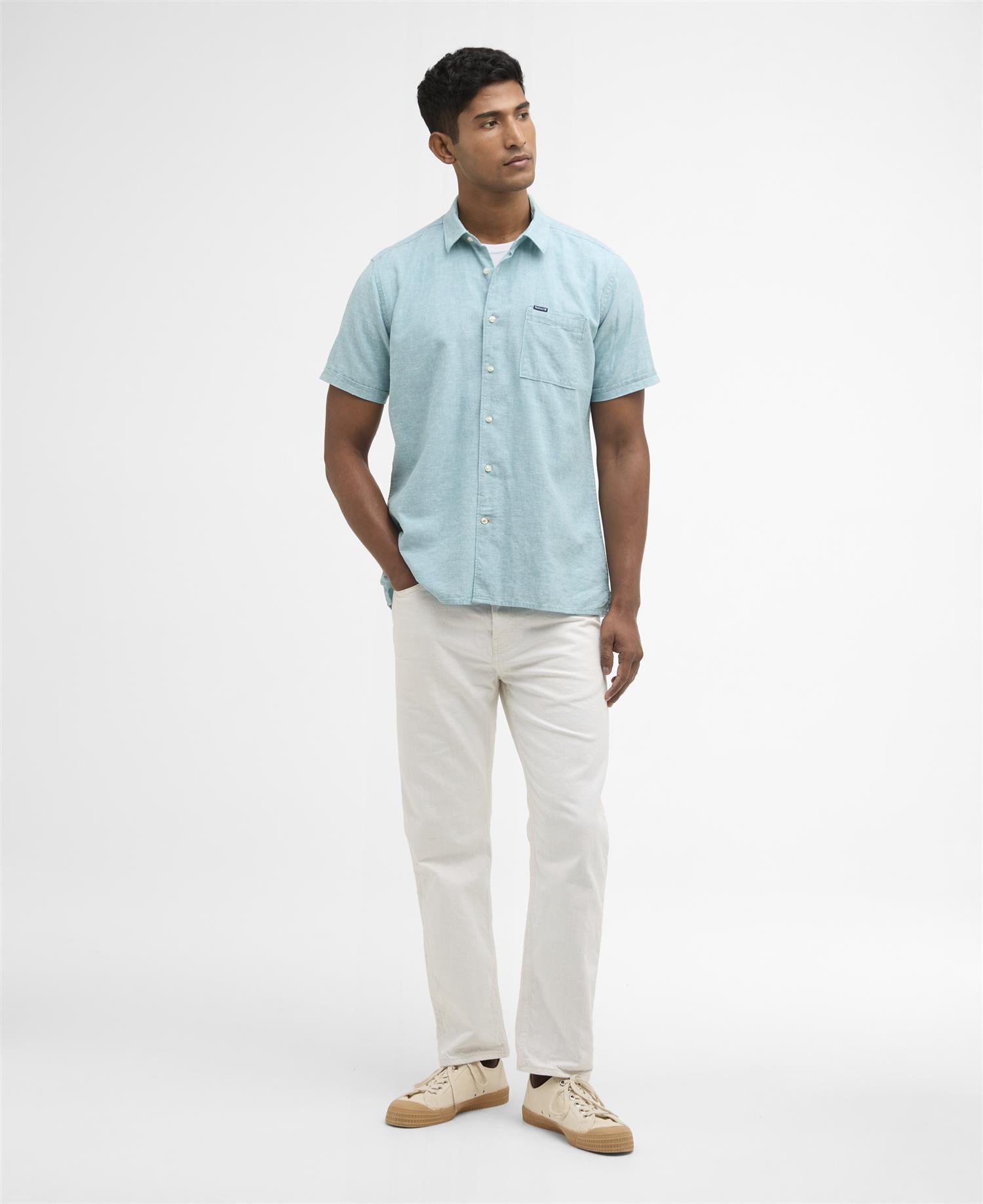 Nelson SS Shir- Light teal