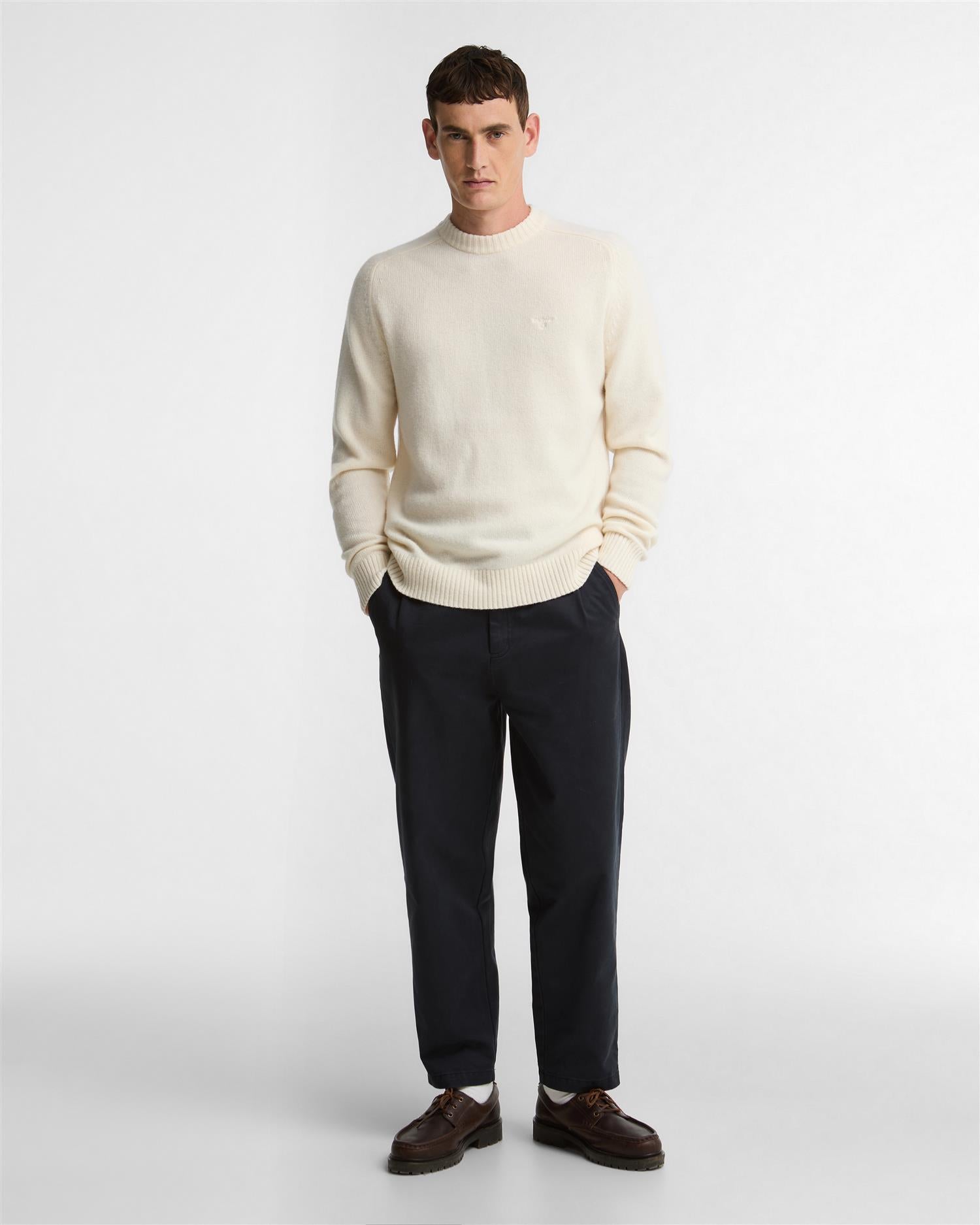 Newtown Crew Neck- Antique White