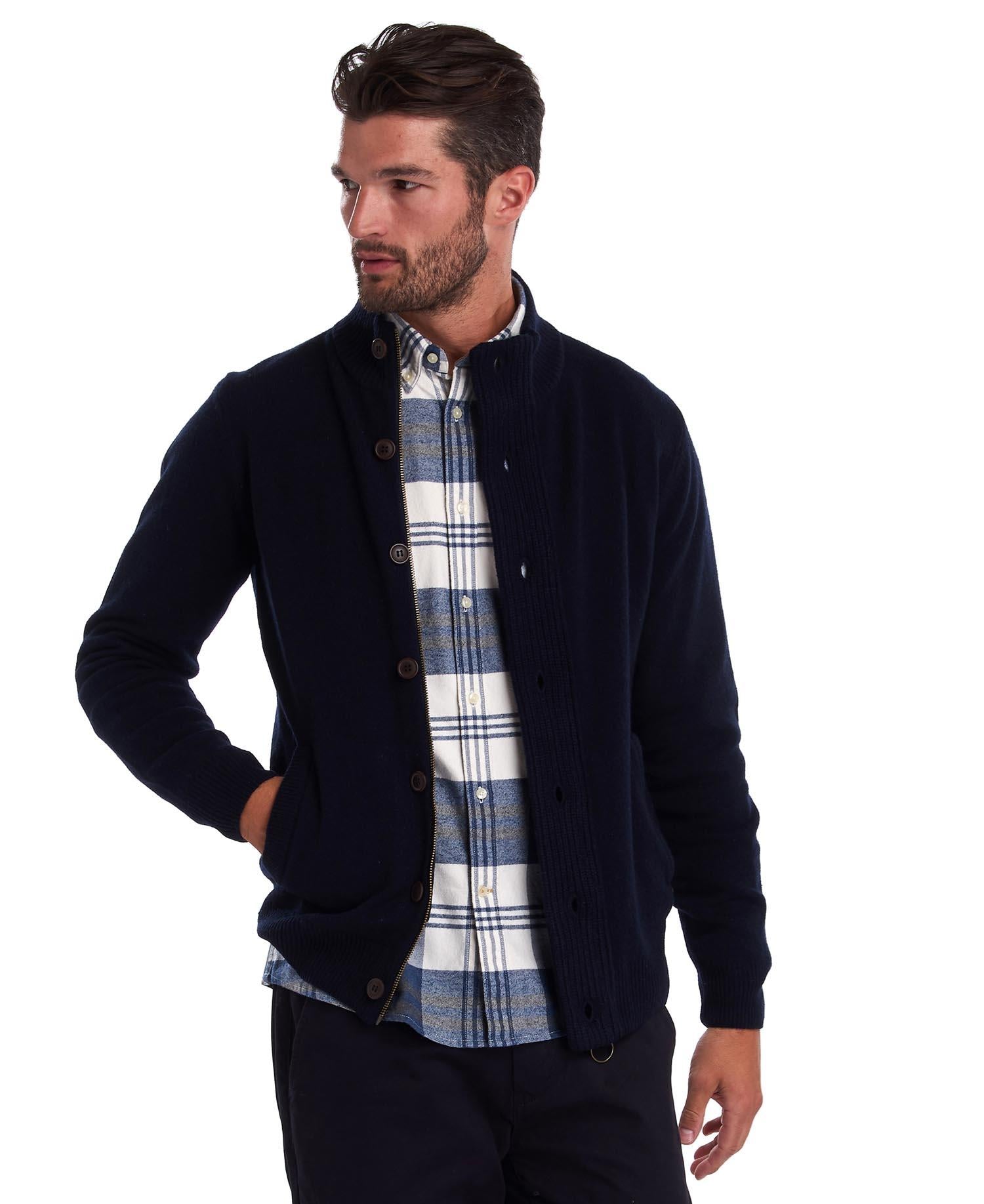 Essential patch zip- Navy