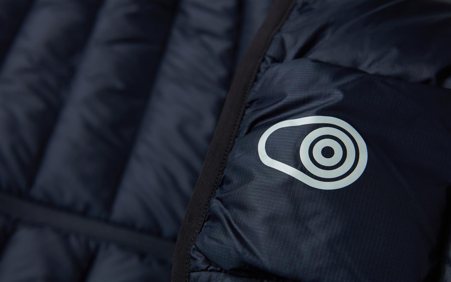 Spray hybrid down hood - Dk navy