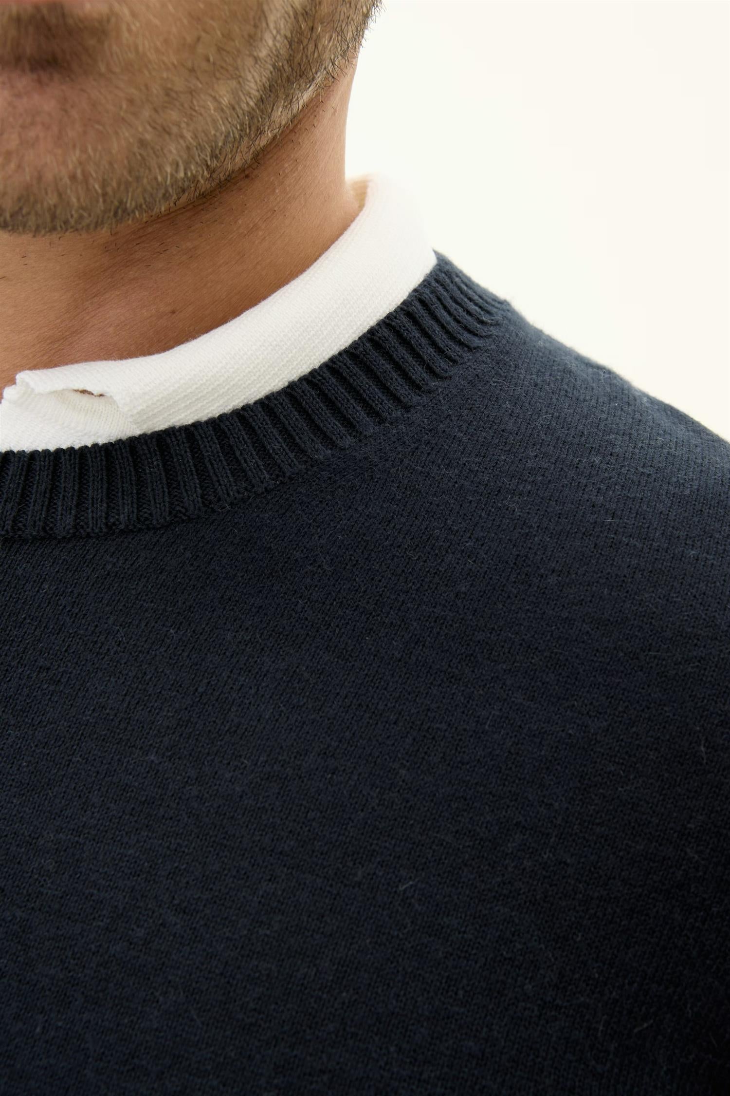 Valter roundneck - Night blue 208