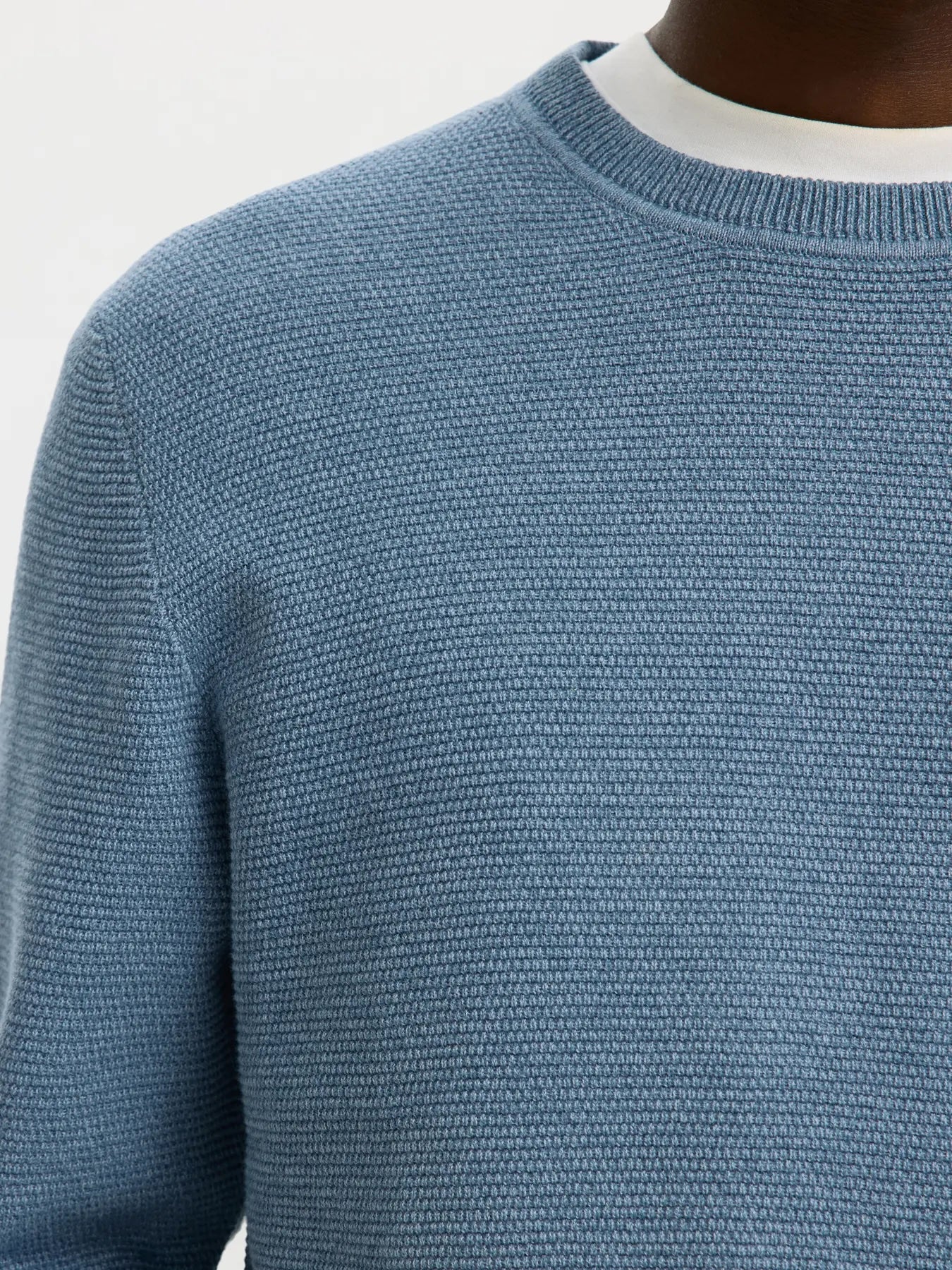 Ross ls knit structure- blue mirage