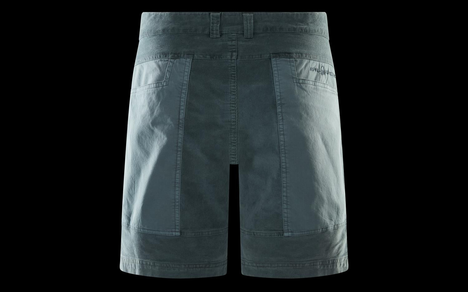 Blocked corduroy shorts -sea blue