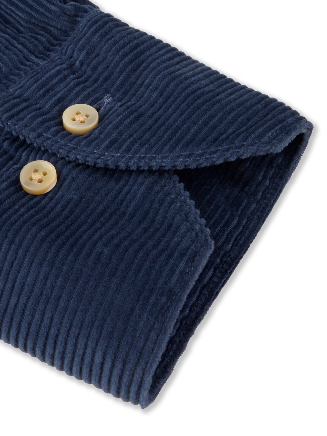 Cord shirt dbl pockets- Dark blue