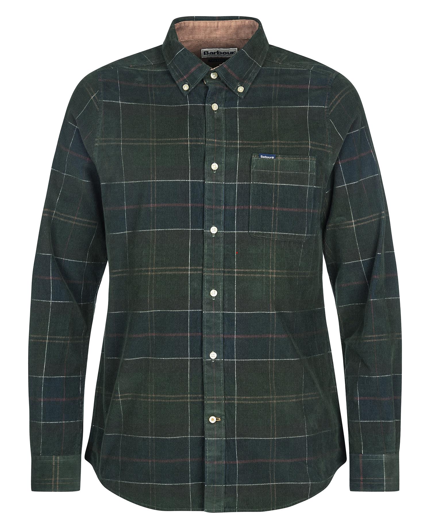 Blair Tailored Cord Shirt- Classic tartan