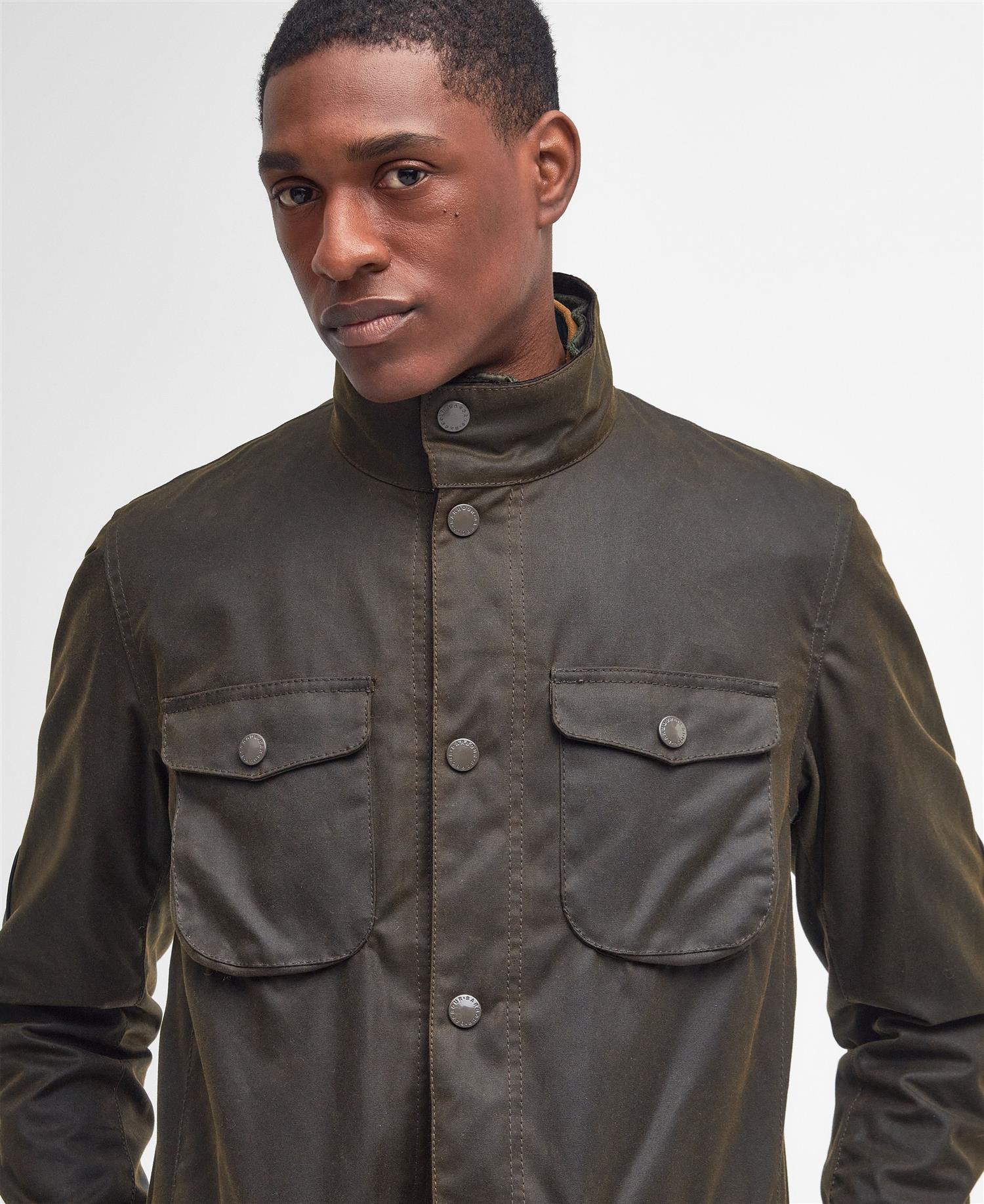 Ogston wax jacket- Olive