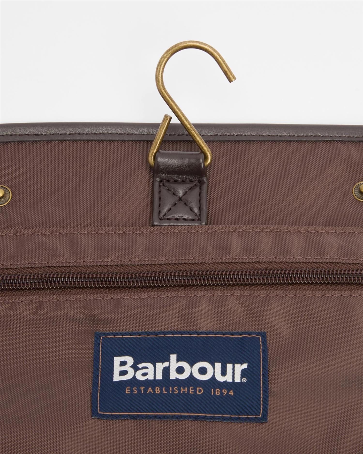 Wax Hanging Washbag- Olive
