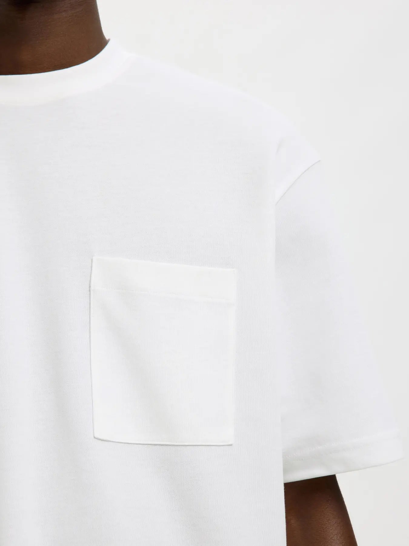 Loose Oscar ss pocket tee - Bright white