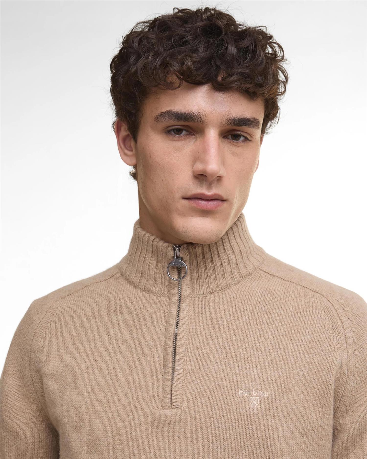 Grangetown Crew Neck Sweater- Washed stone