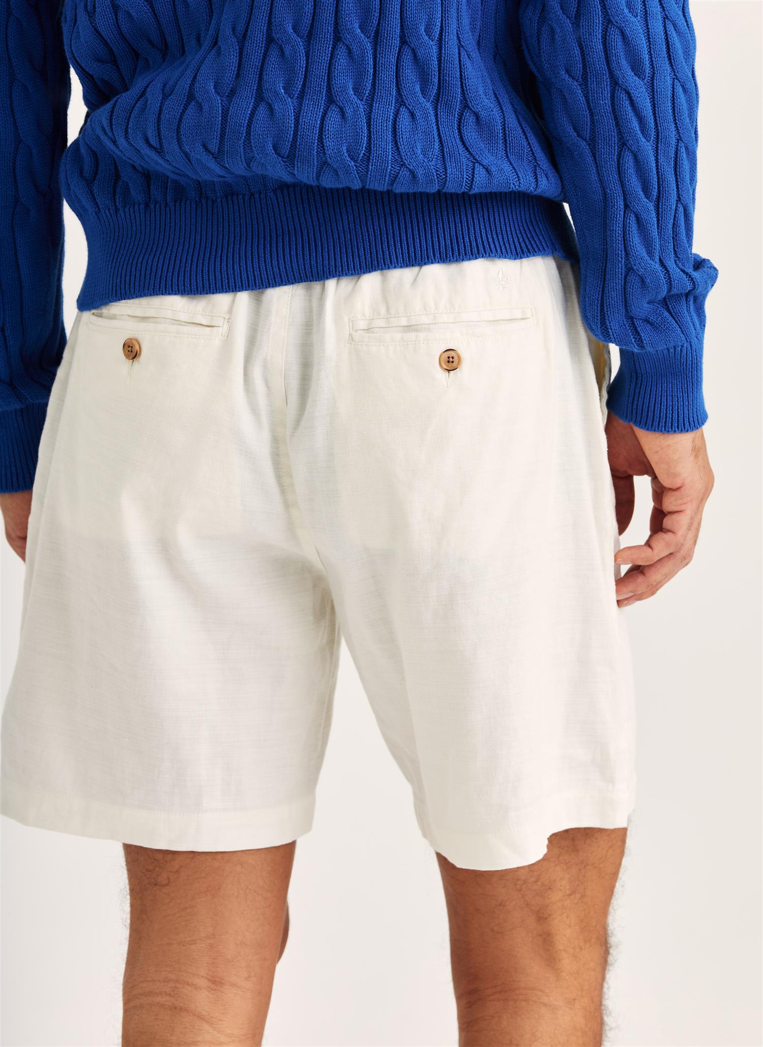 Fenix Linen Shorts- Off white 02