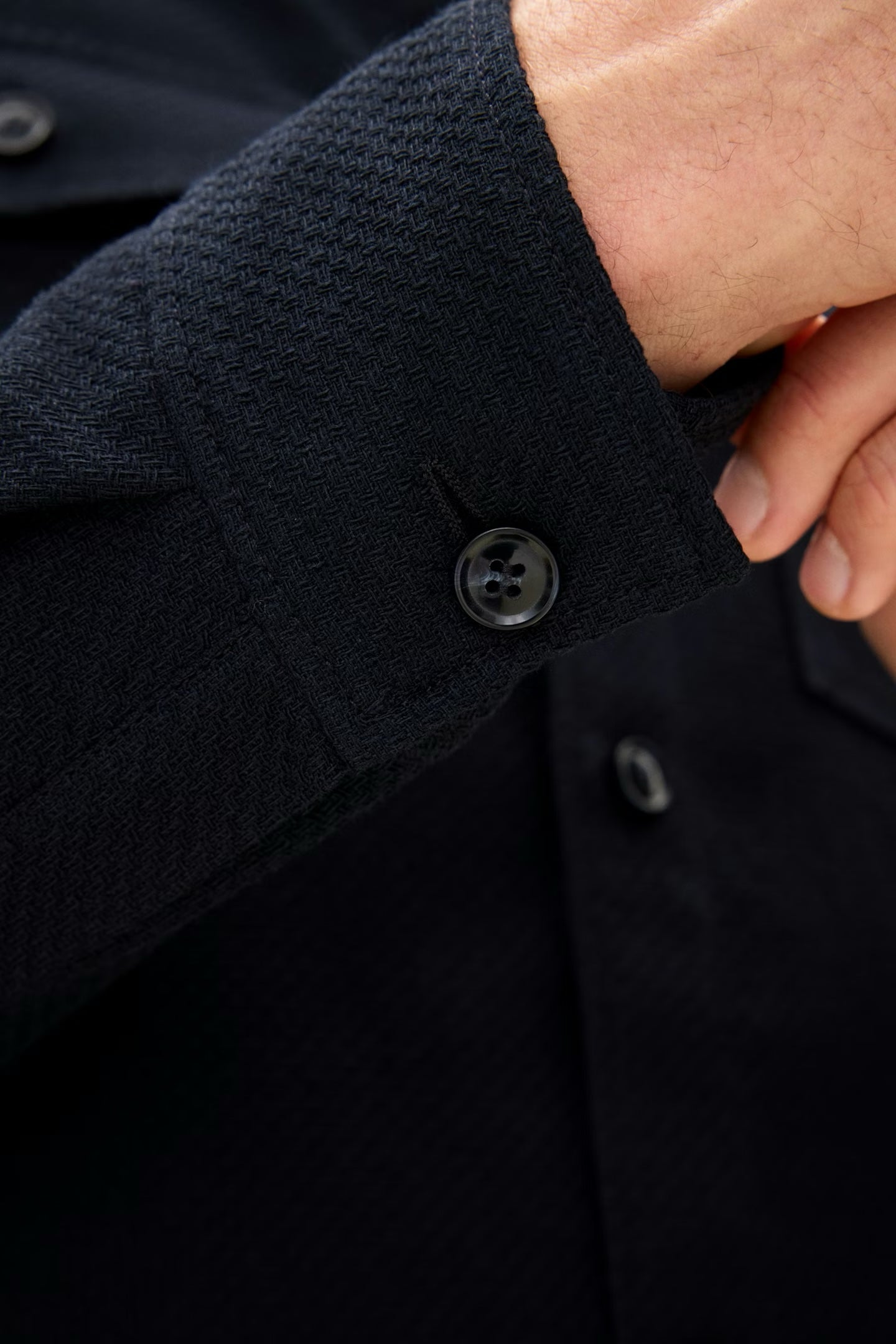 Magnus shirt jacket - Navy