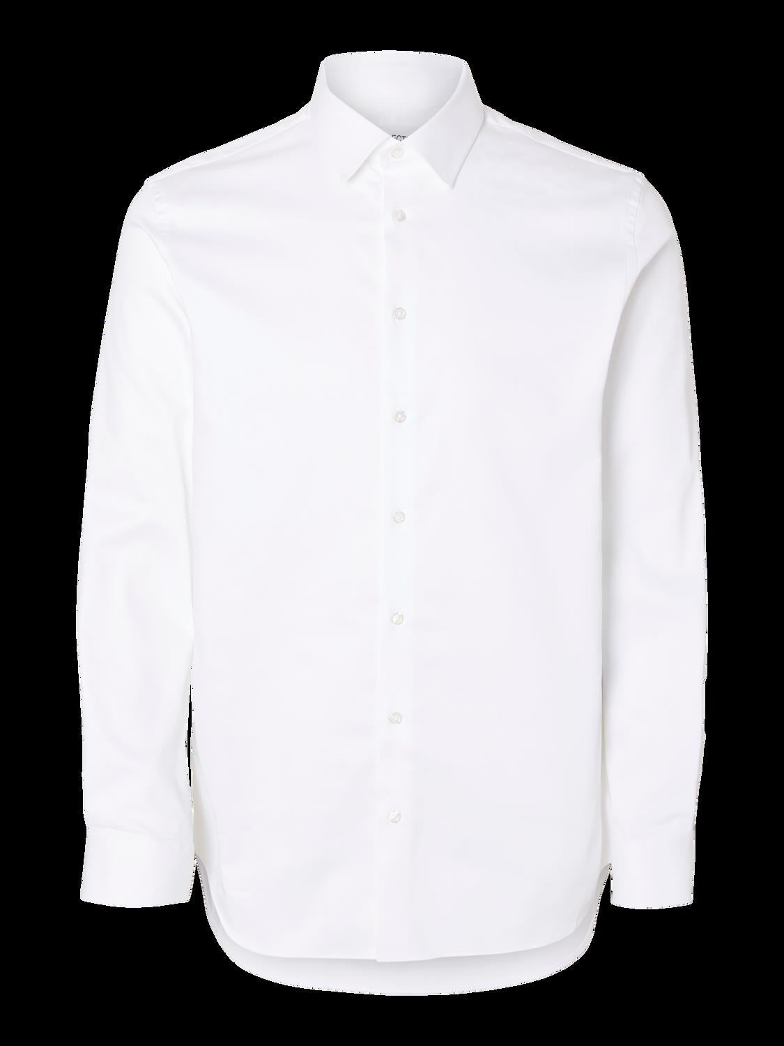 Performance slim ls shirt- Bright white