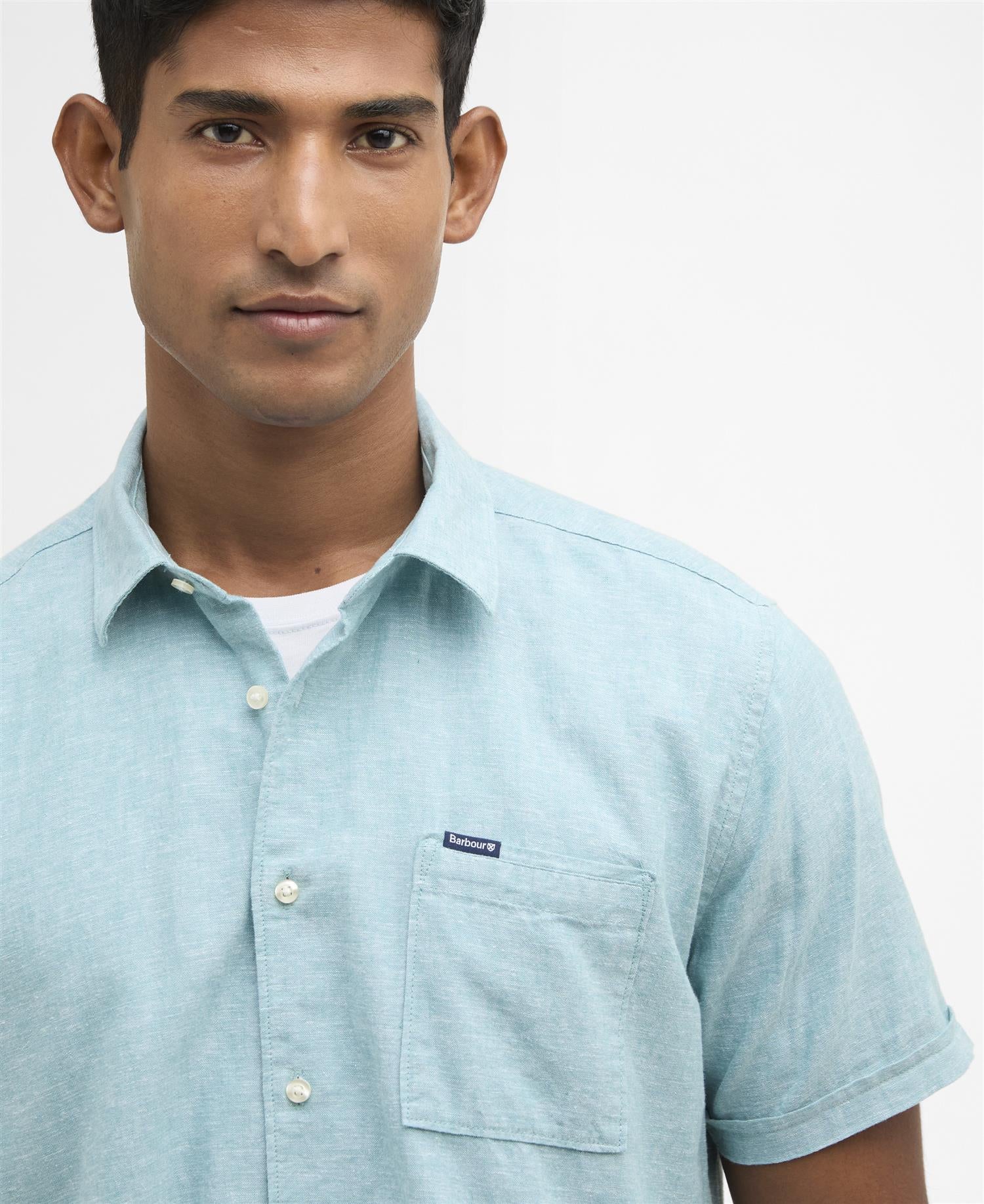 Nelson SS Shir- Light teal