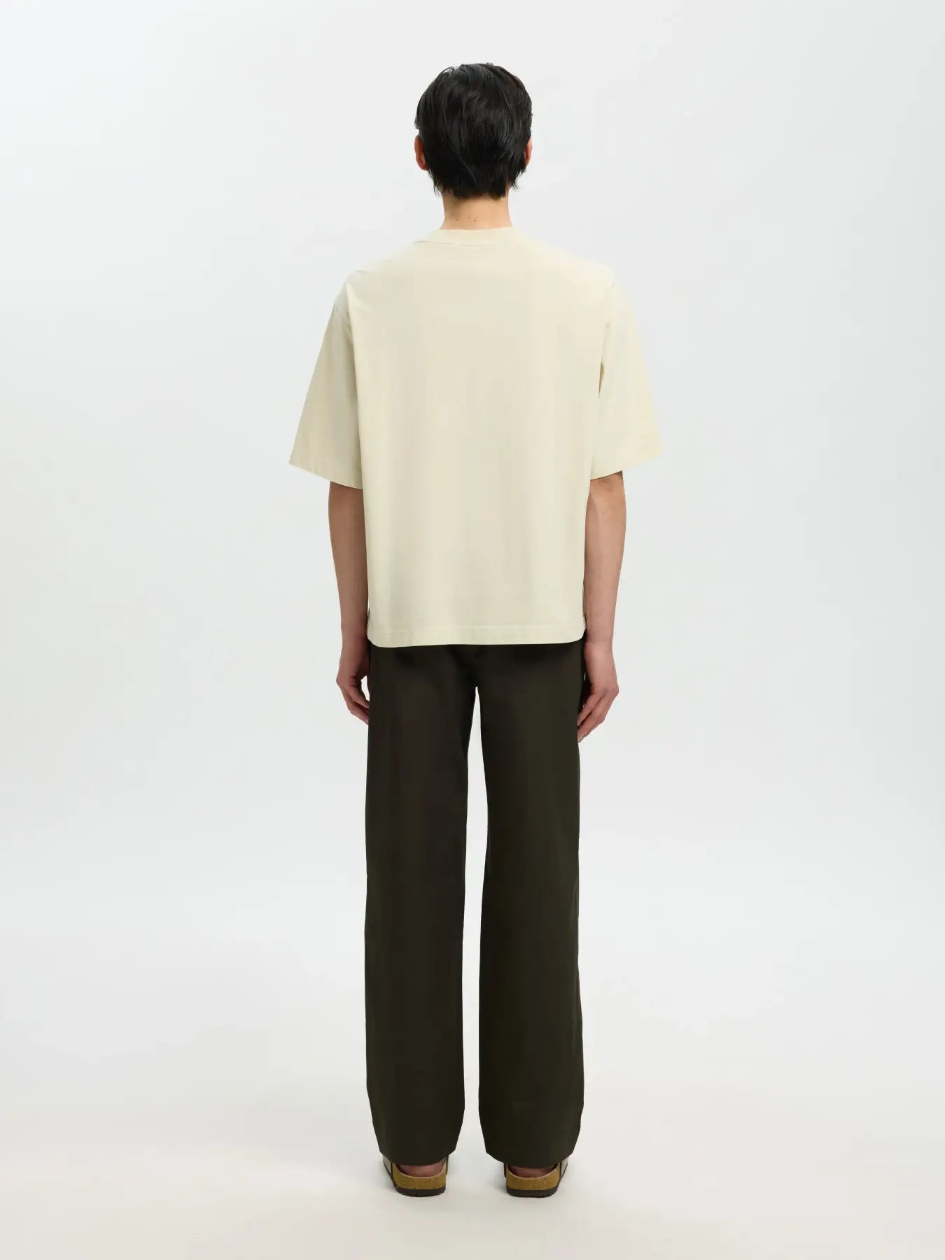 BoxyCory ss o-neck tee- Silver Birch