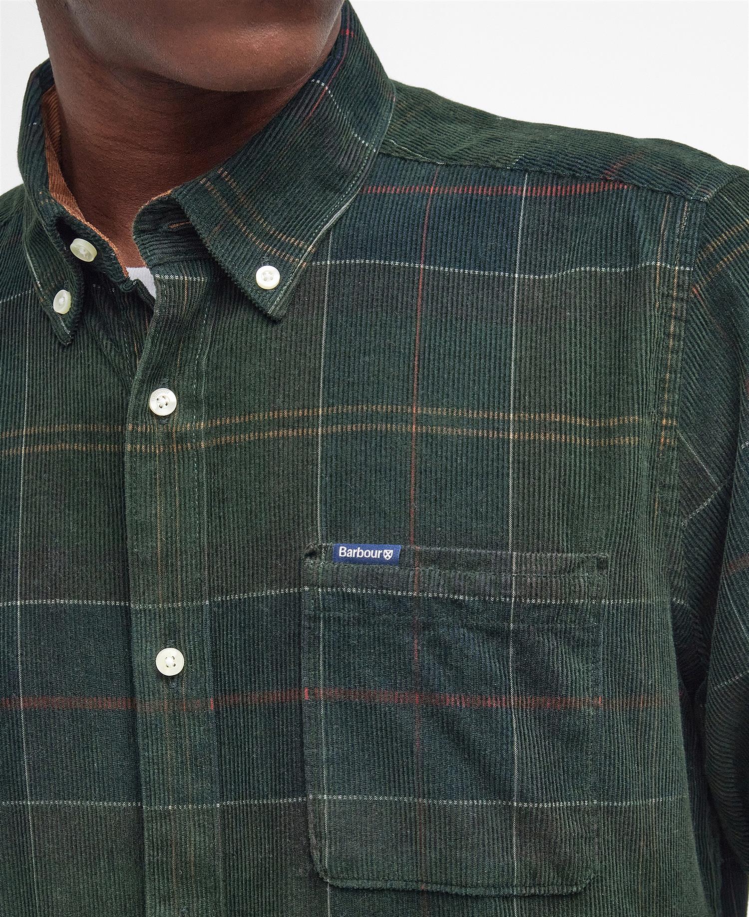 Blair Tailored Cord Shirt- Classic tartan