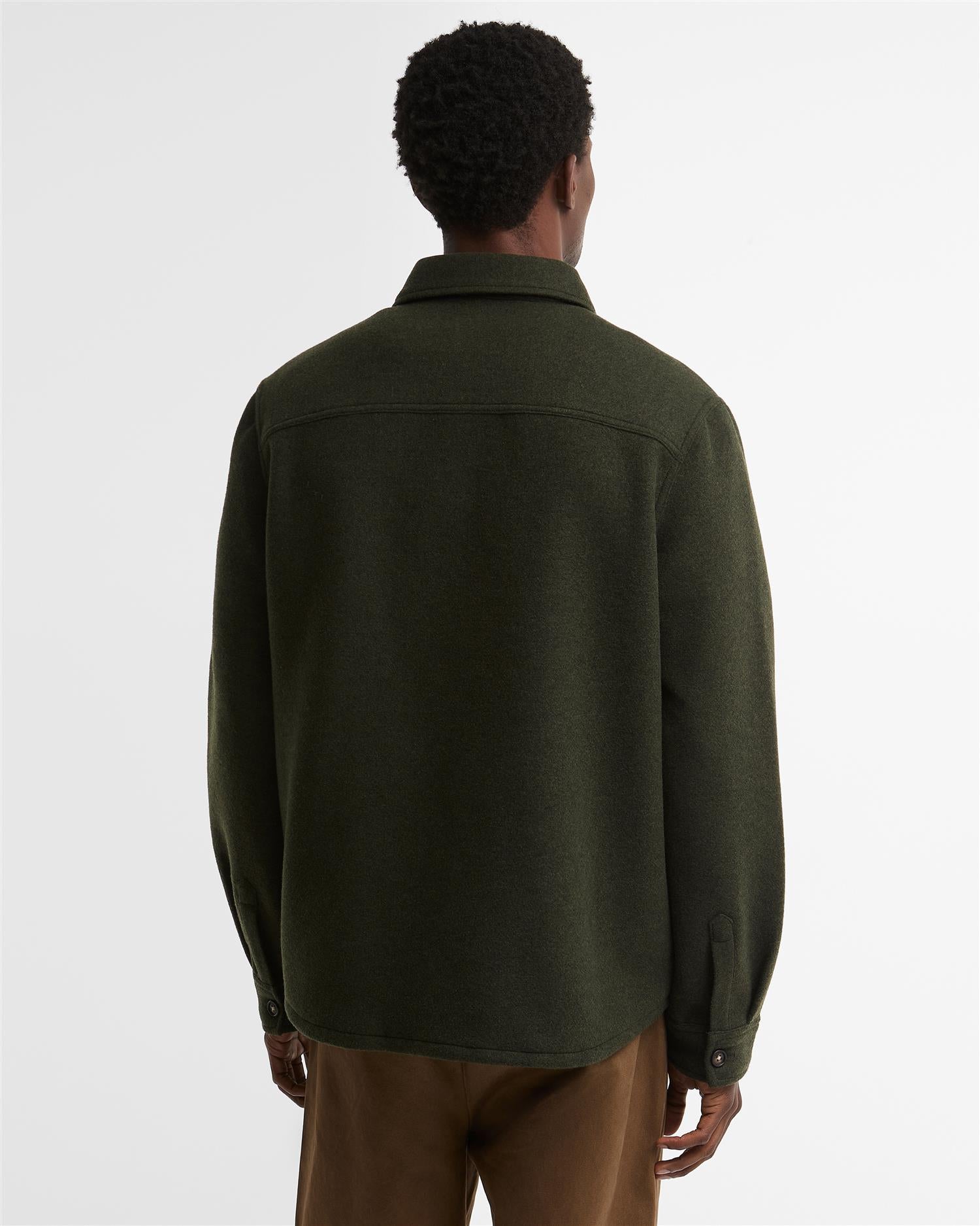Marltown wool blend overshirt- Sage