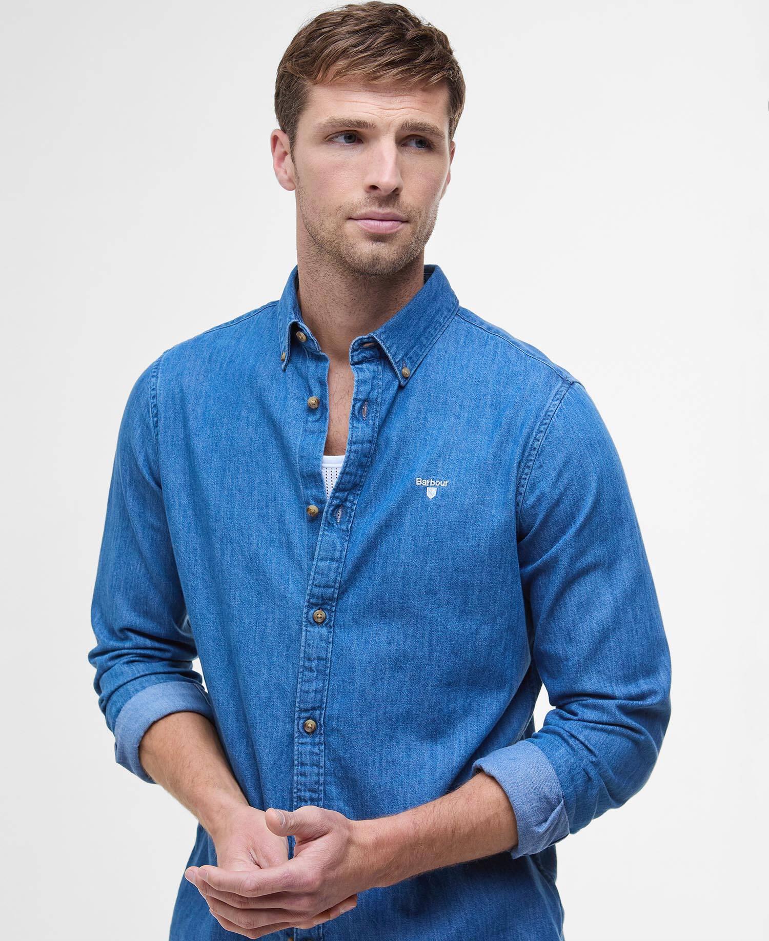 Crest Shirt- Chambray