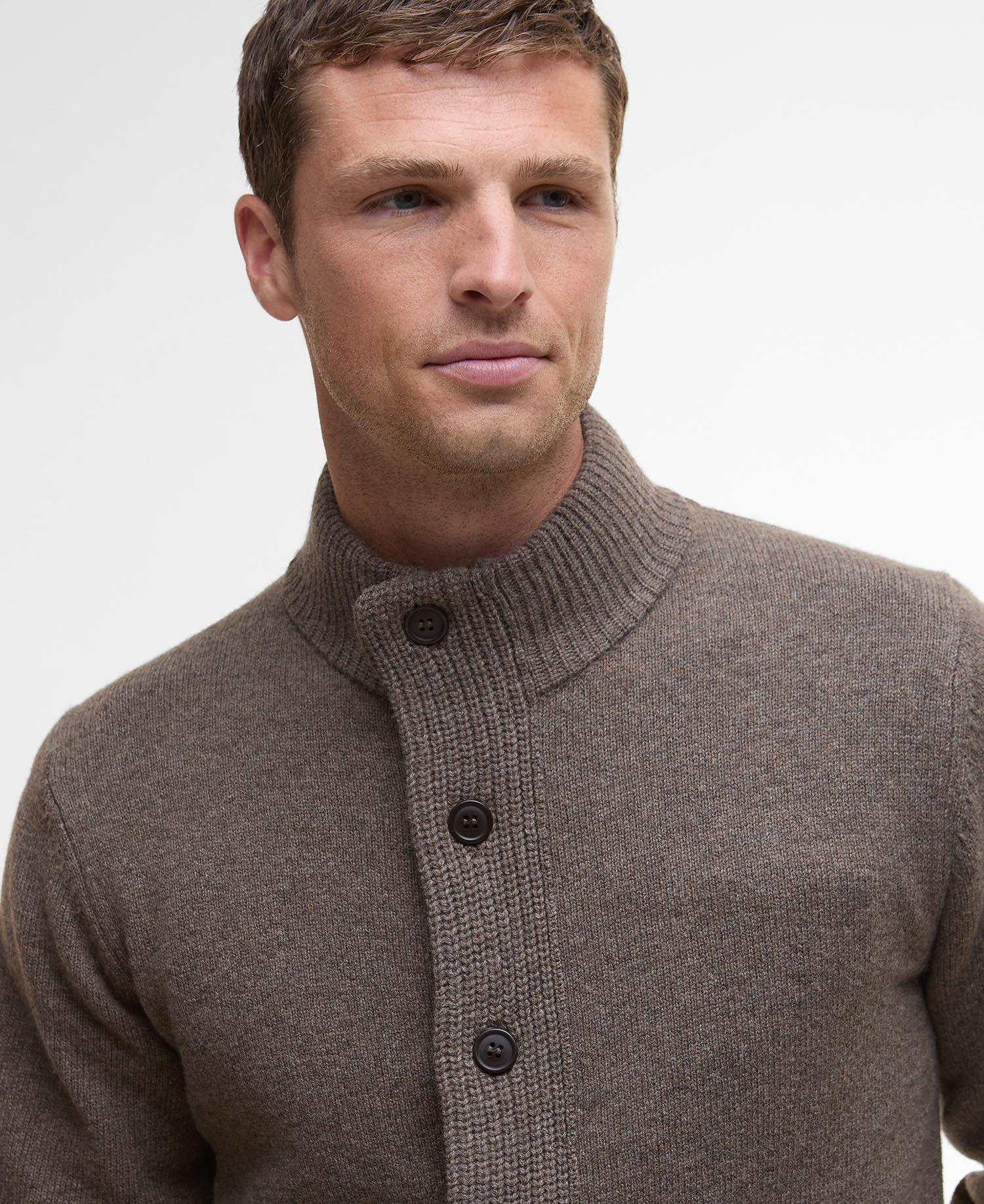 Essent Patch Zip Through - Dark stone