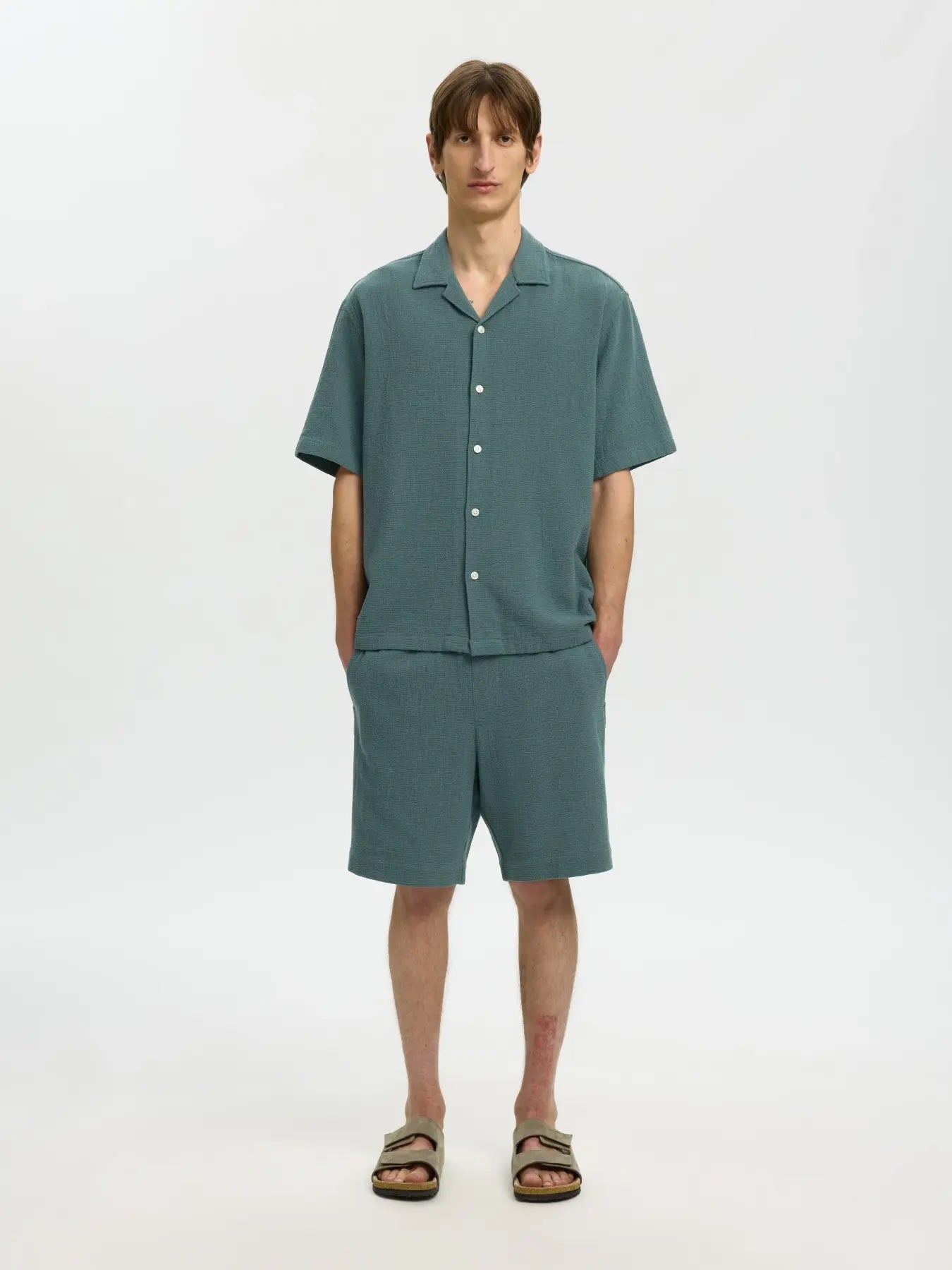 Rlxcal ss shirt resort - Balsam green