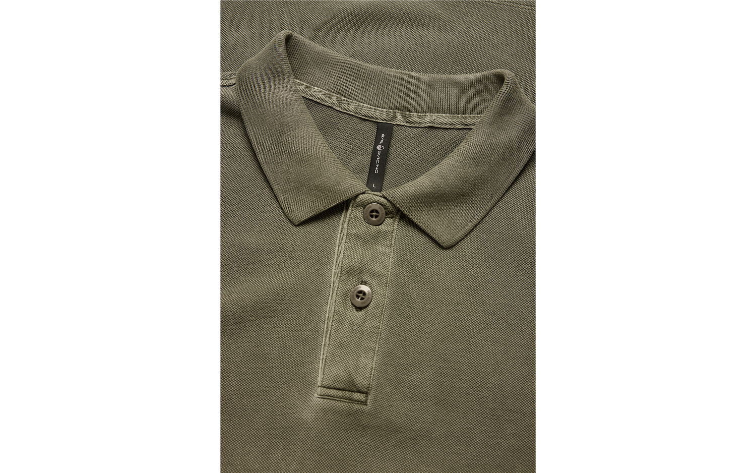 Wind pigment polo - Mud green