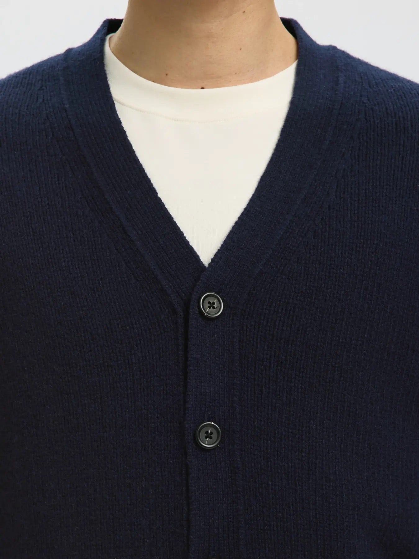 Cody ls knit cardigan - Sky captain