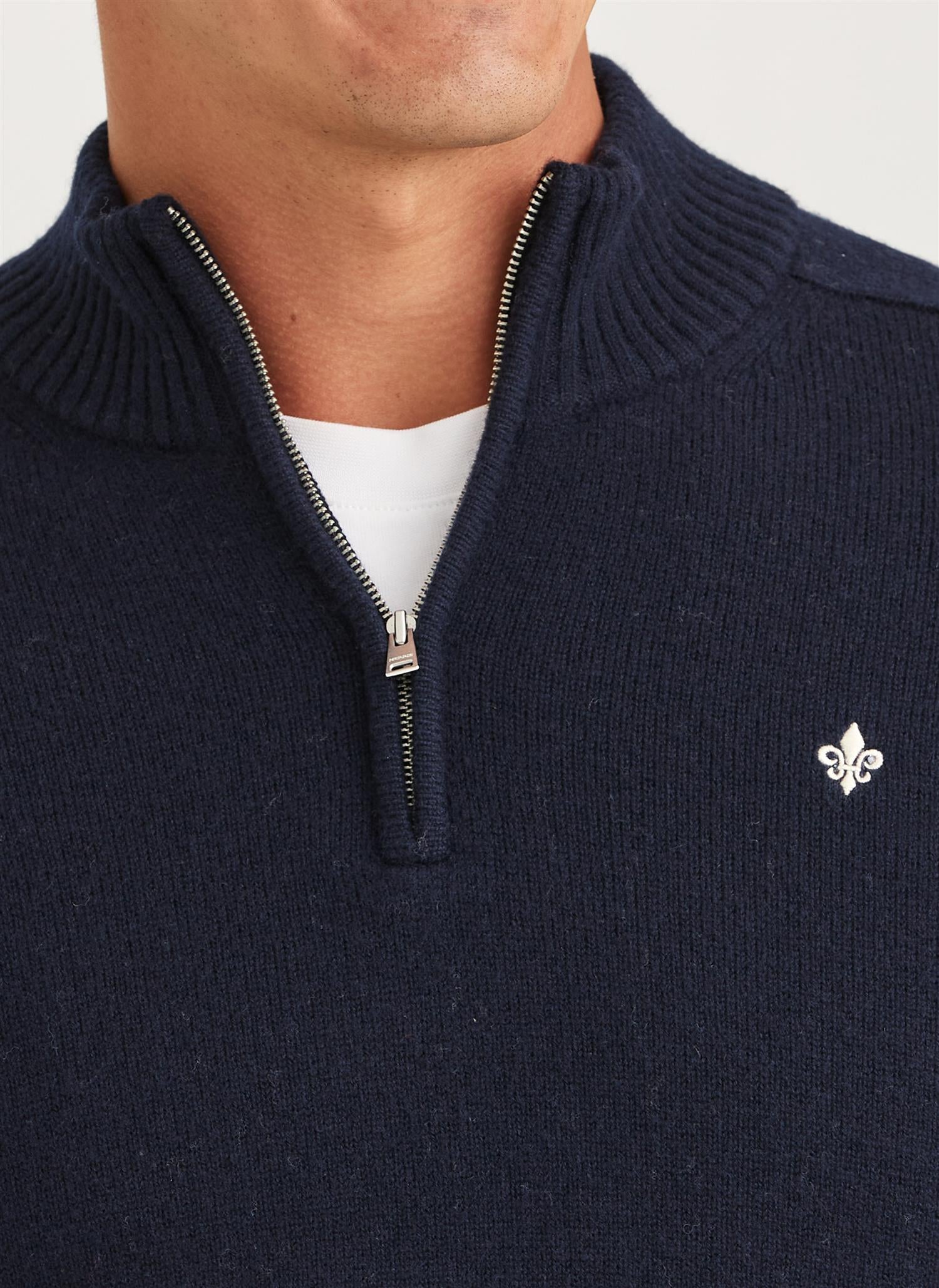 New Hertford Half Zip- Navy
