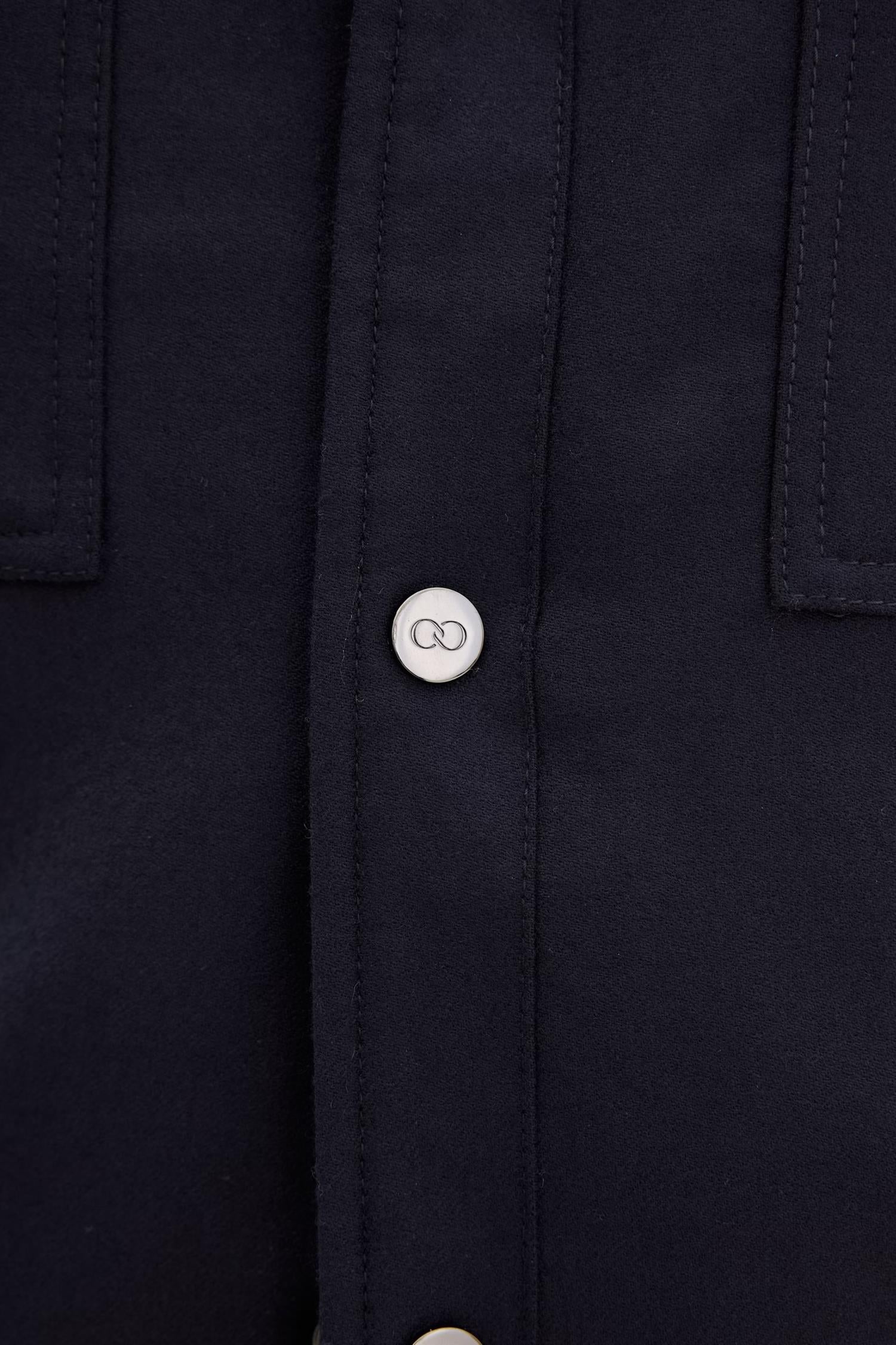 Flanell shirt jacket- Navy
