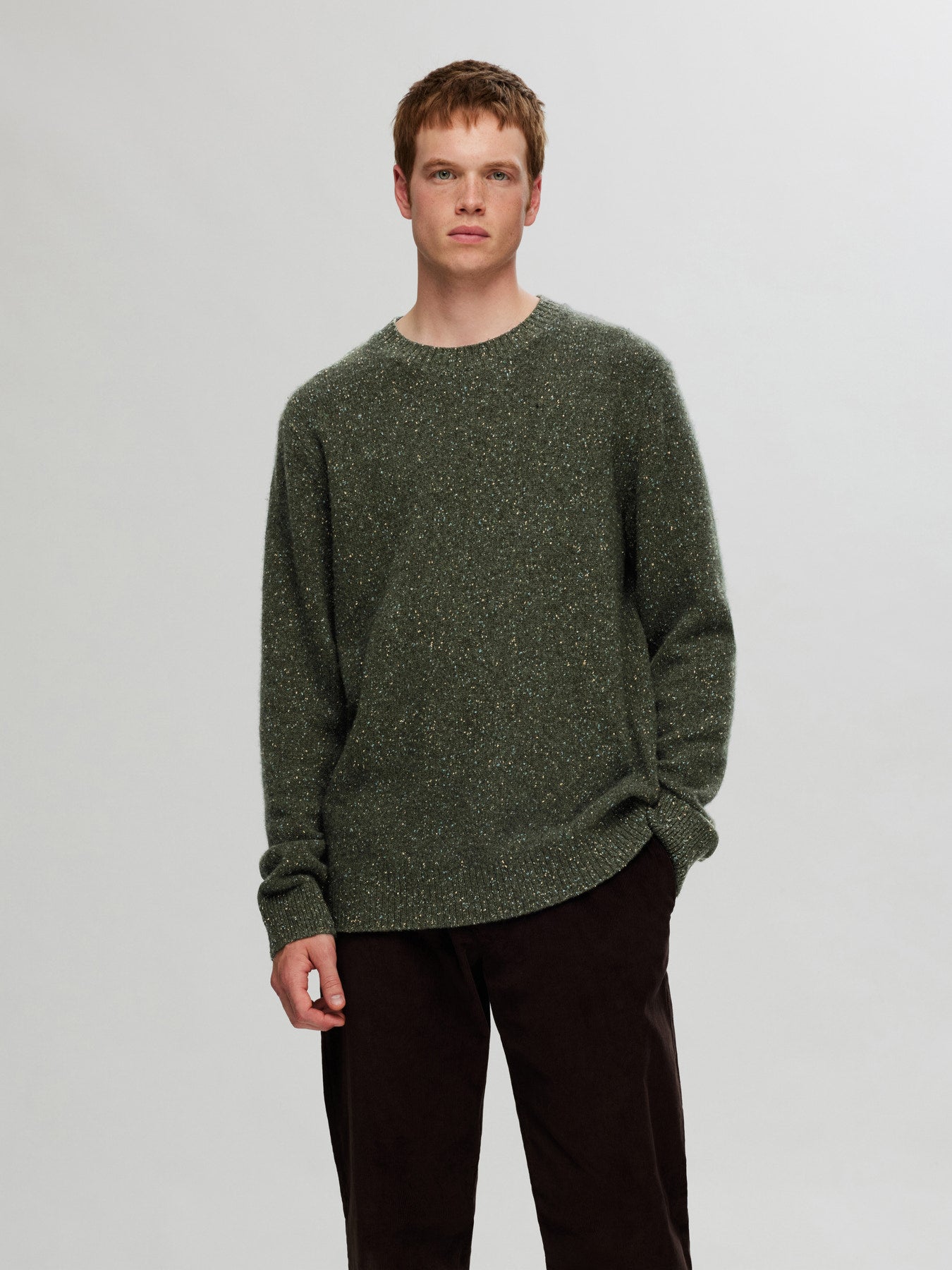 Neil ls knit neps crew - Forest night/neps