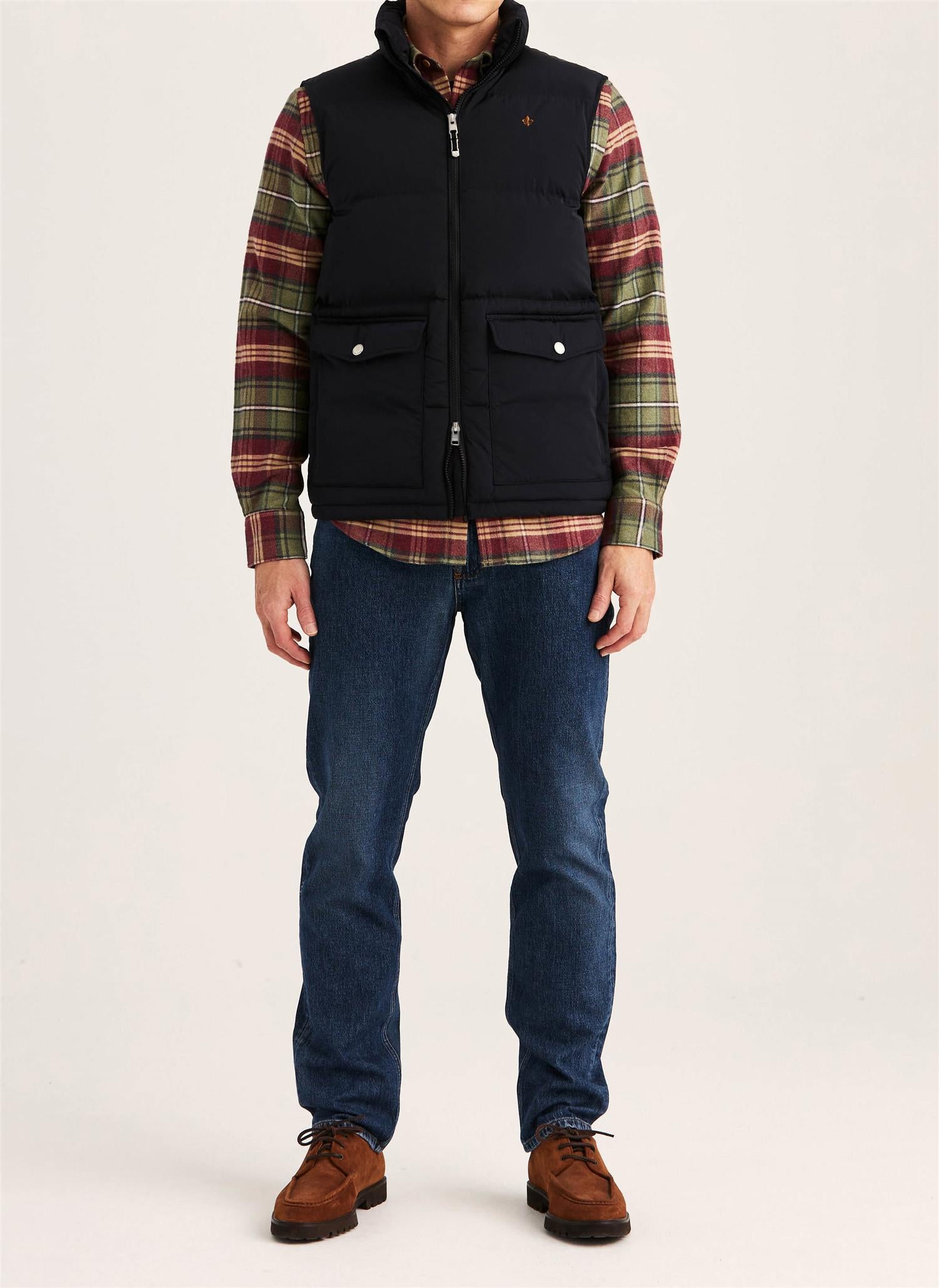 Lennox Puffer Vest- Blue