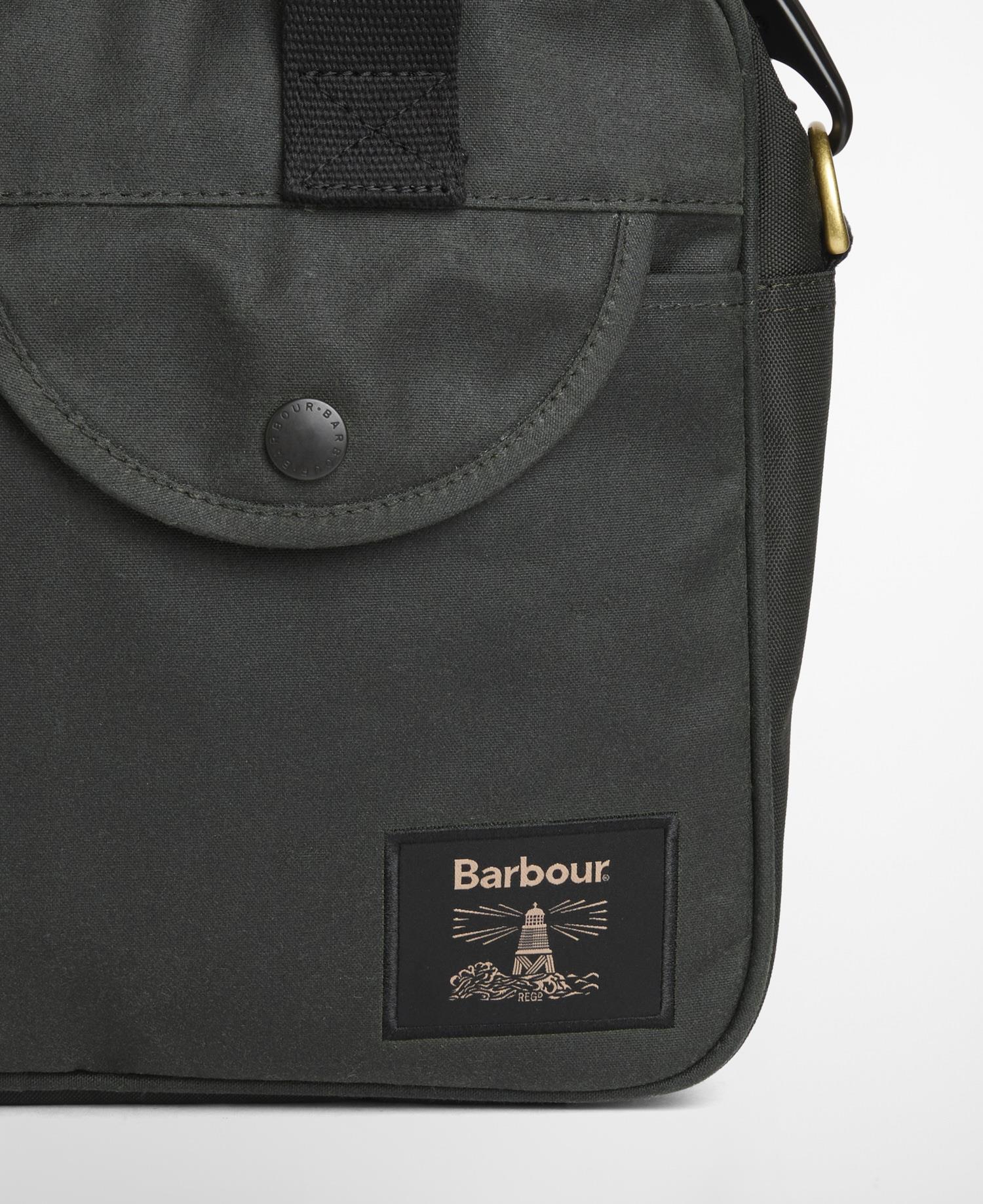 Field Wax Laptop Crossbody Bag- Sage