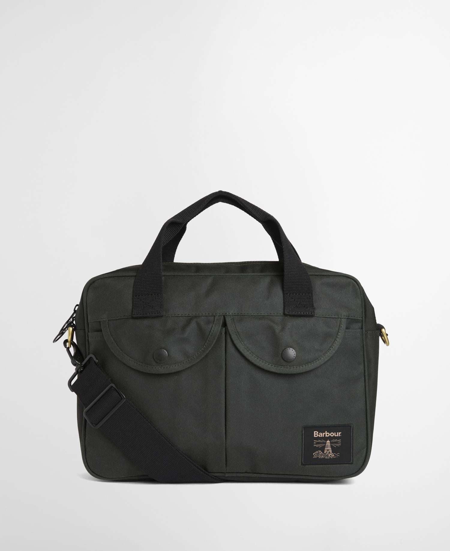 Field Wax Laptop Crossbody Bag- Sage
