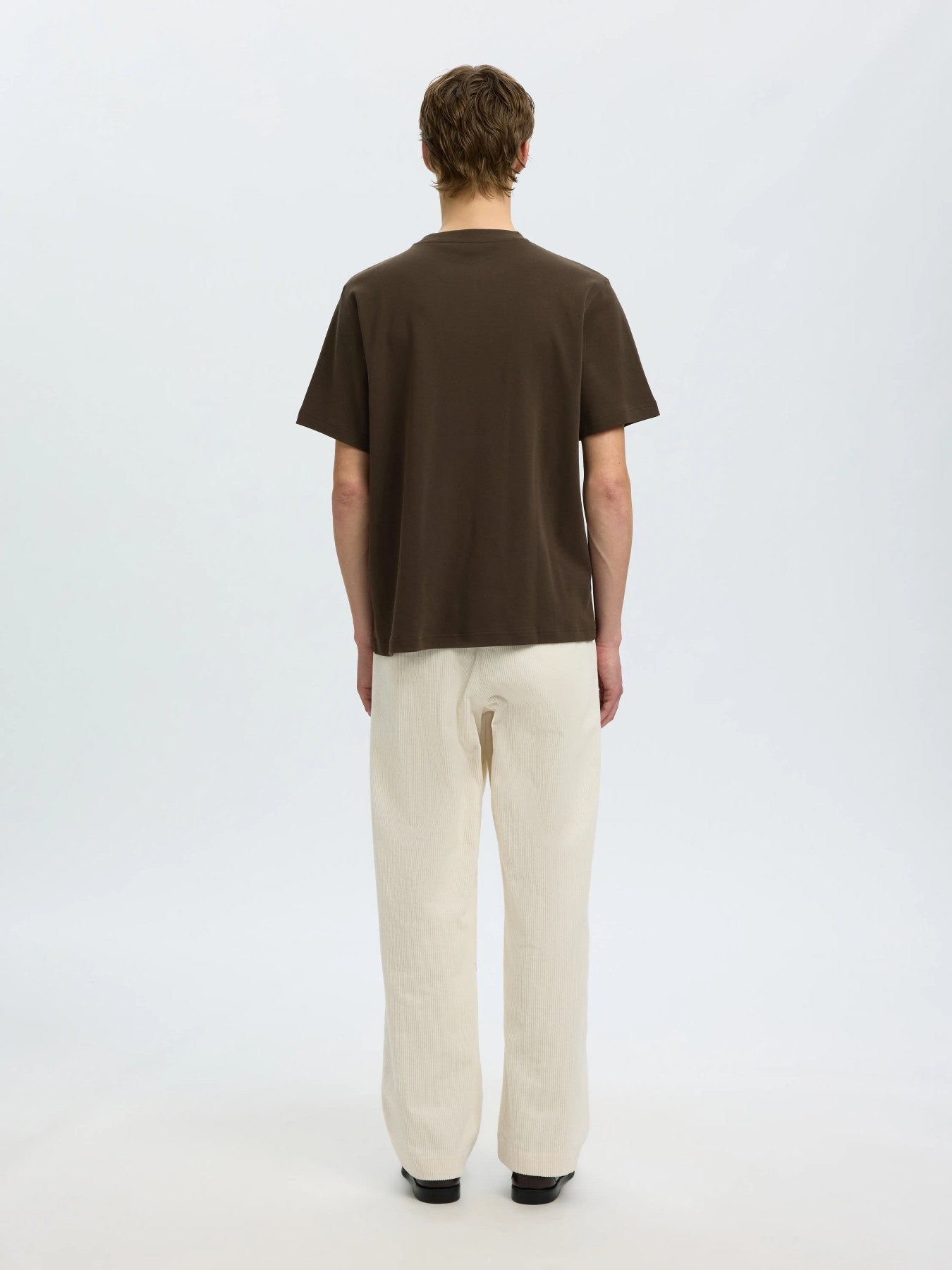 Taj mid wit peach ss tee- Turkish coffee