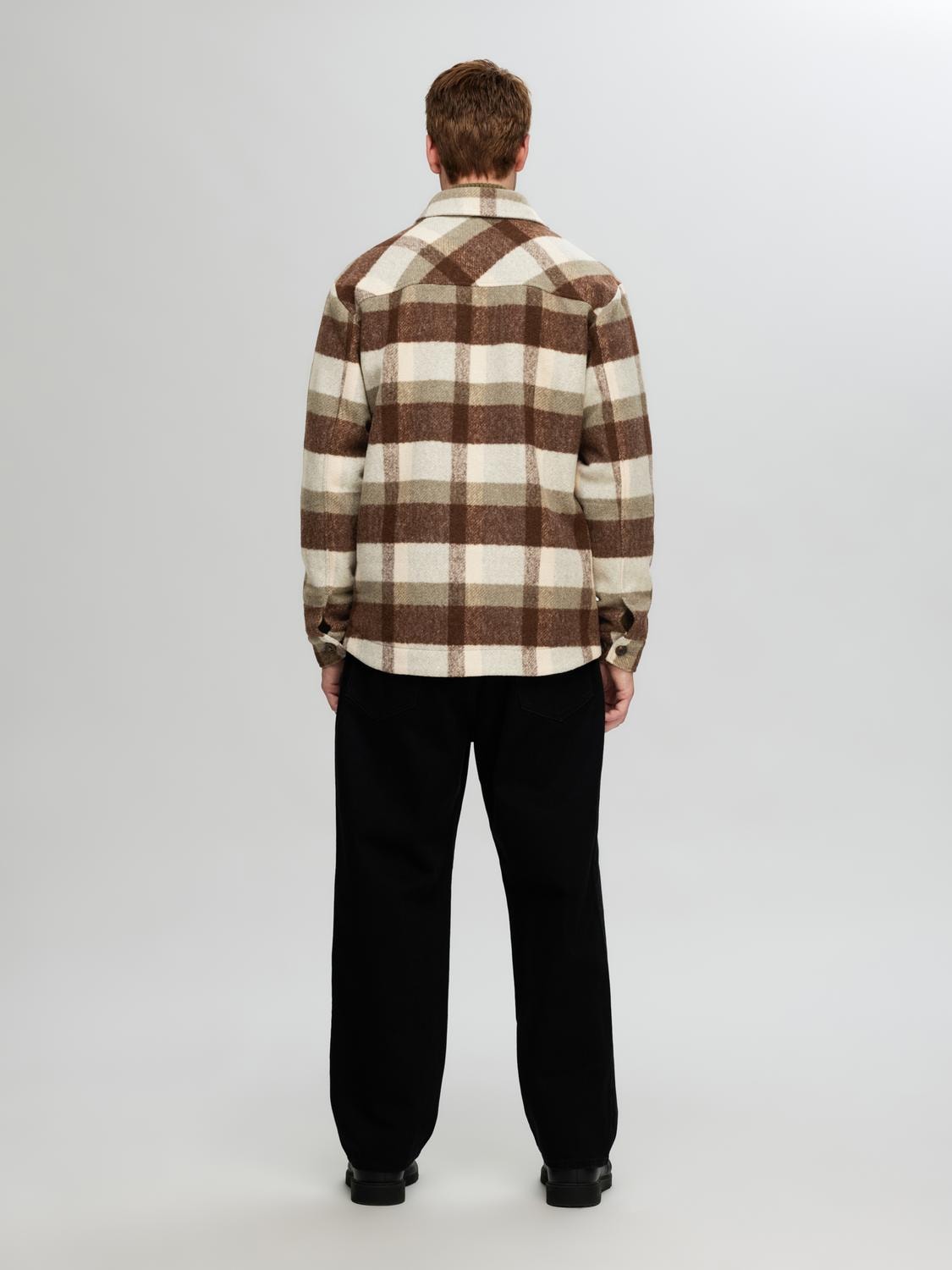 Archive overshirt- Elephant skin/brown/sand