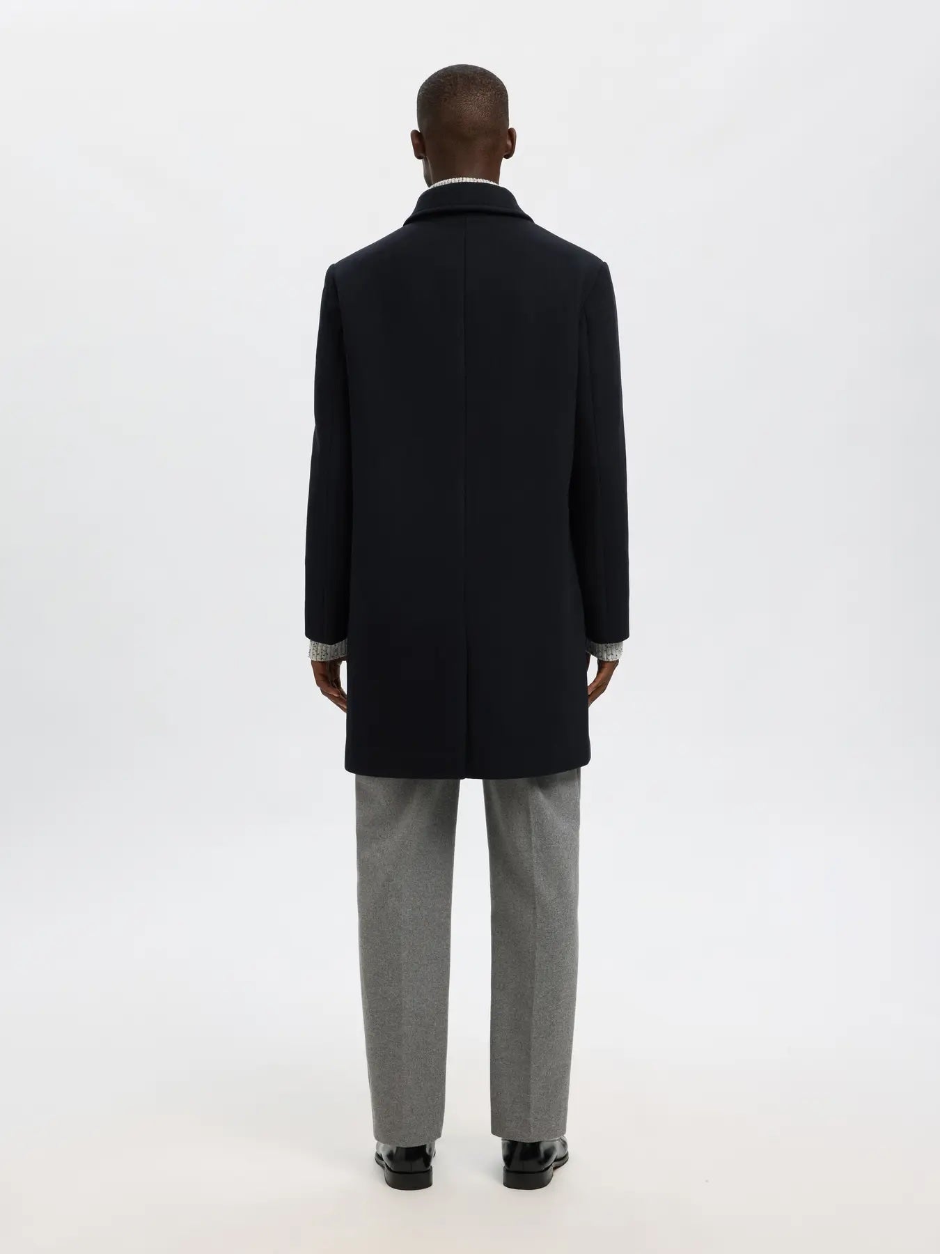 Archive wool blend car coat- Sky captain