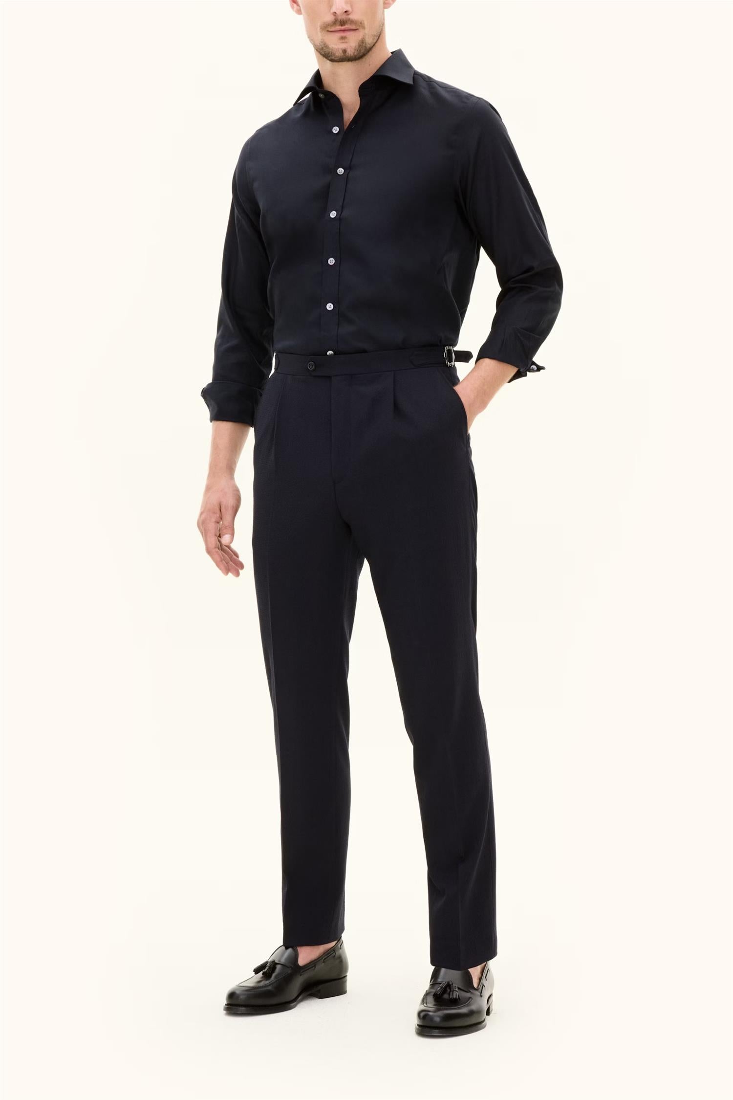 Slim fit cut away - Navy