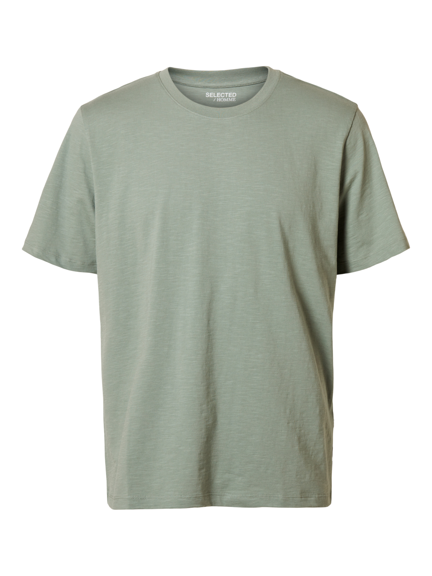 Aspen slub ss o-neck tee- Iceberg green