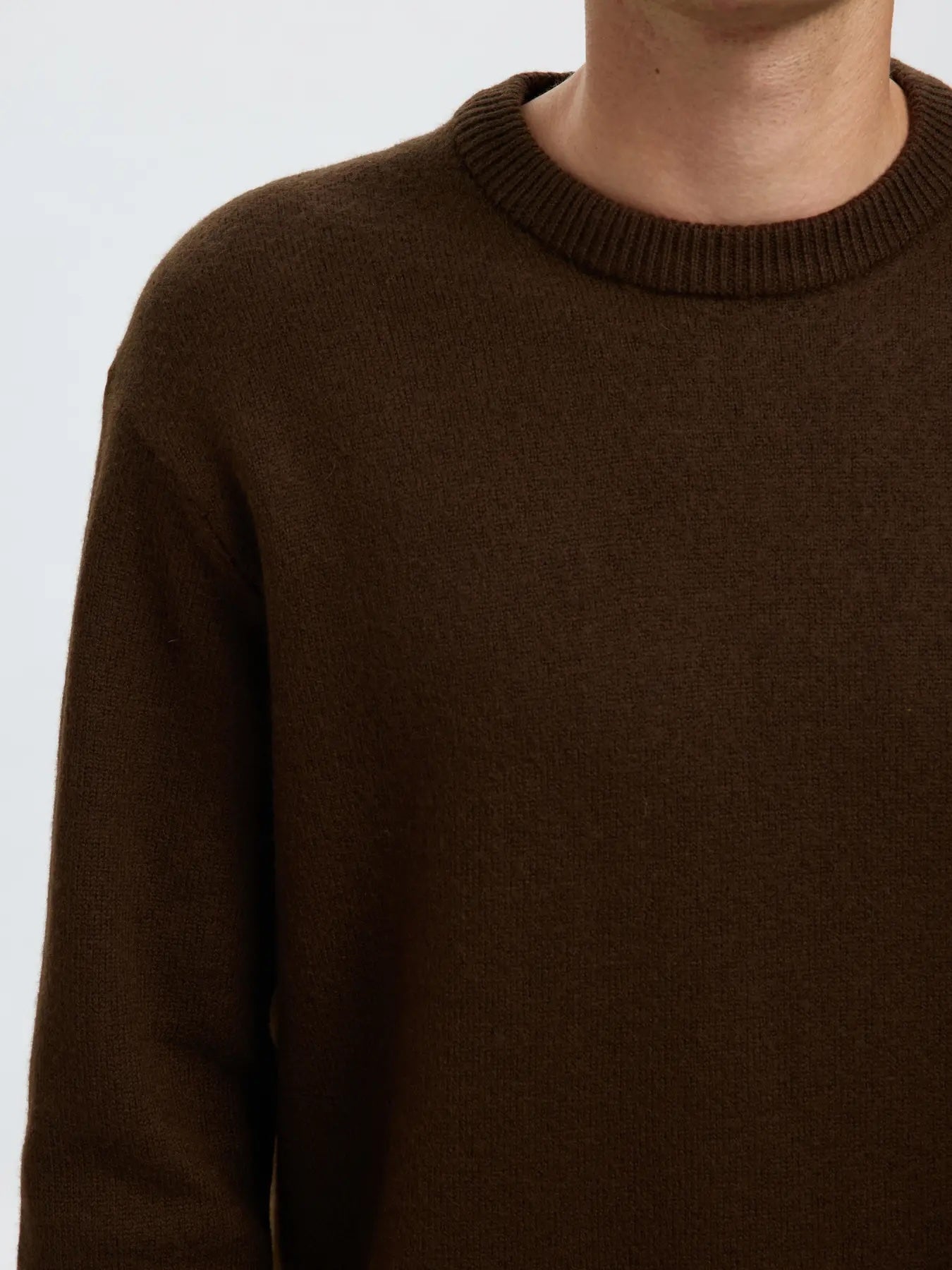 Arne ls knit relaxed wool - Demitasse