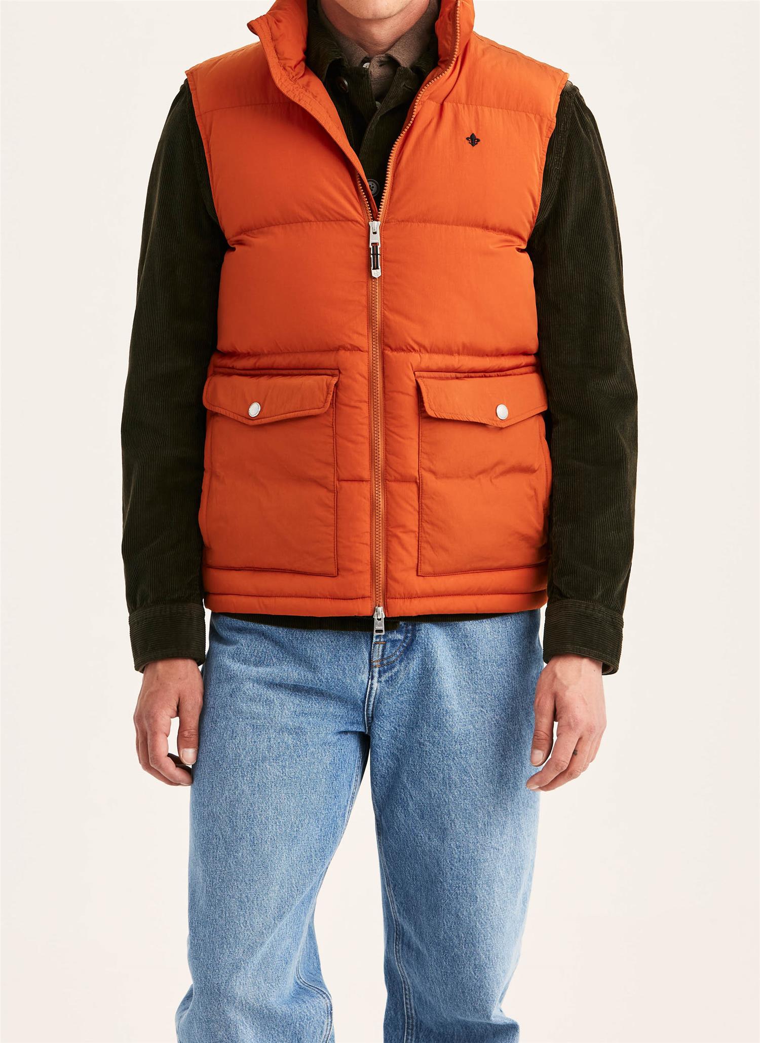 Lennox Puffer Vest- Orange