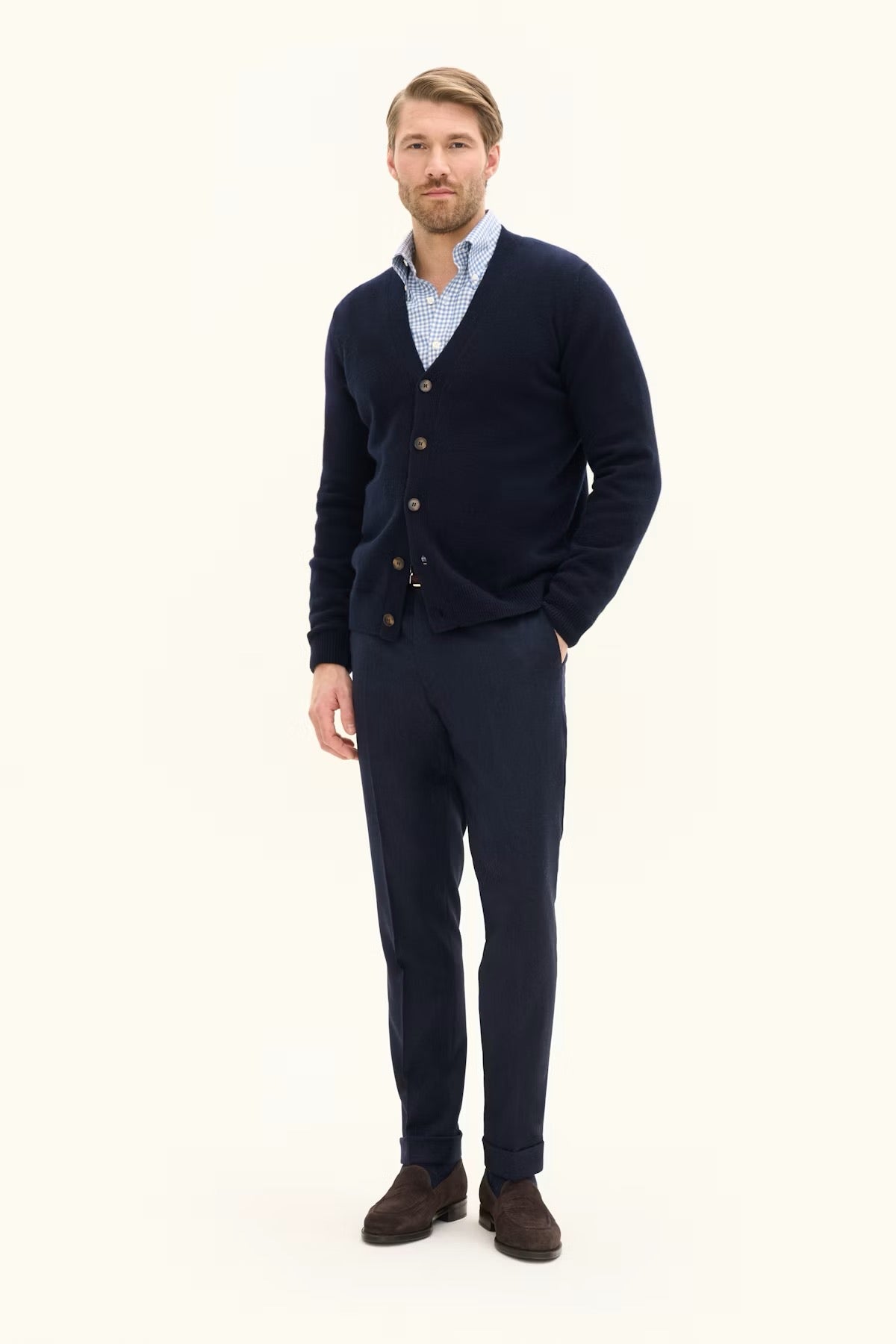 Eduardo cardigan- Navy