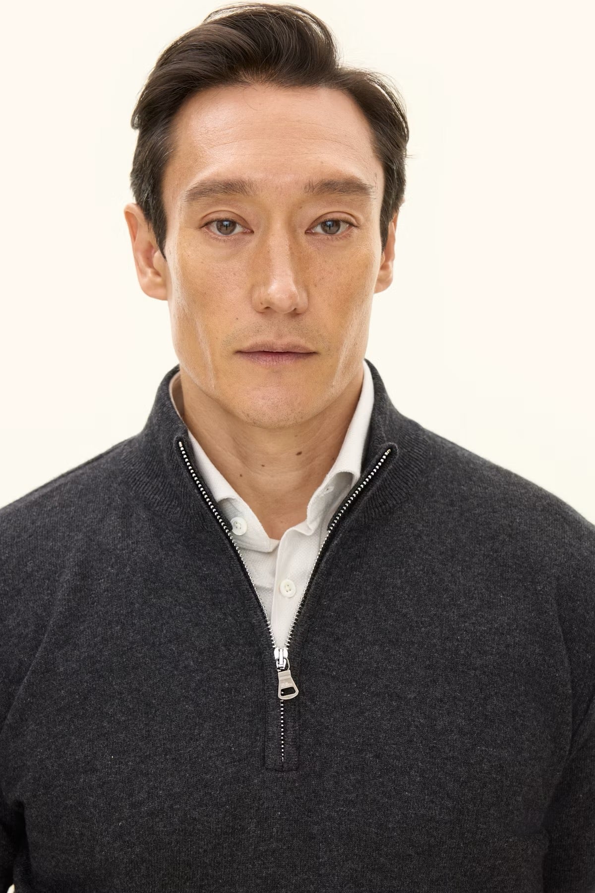 Patton halfzip - Dk grey