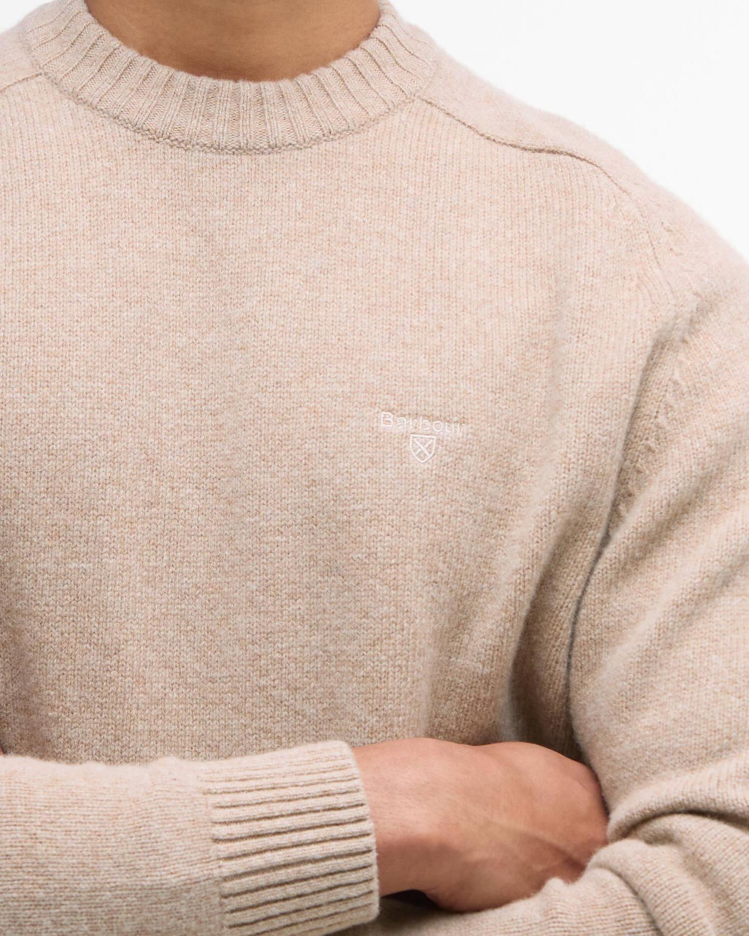 Grangetown Crew Neck Sweater- Washed stone