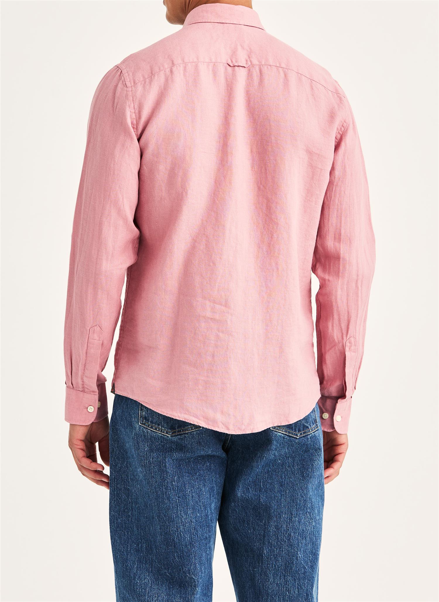 Douglas Linen Shirt-Classic- Pink