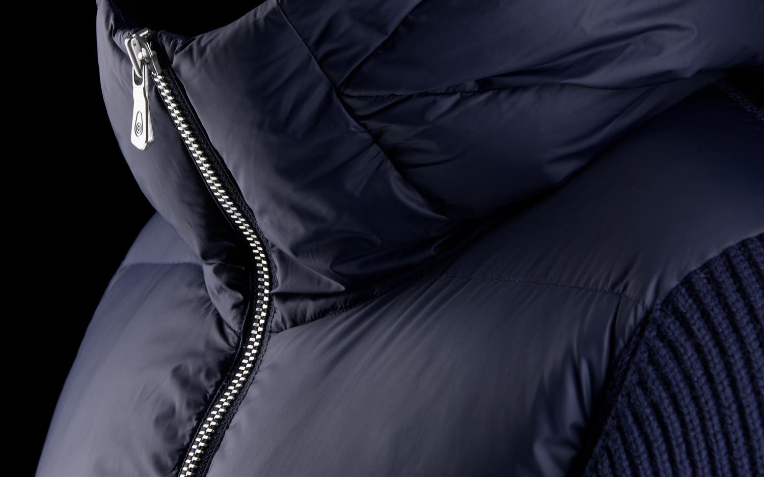 Ridge knitted hybrid - Mørk blå