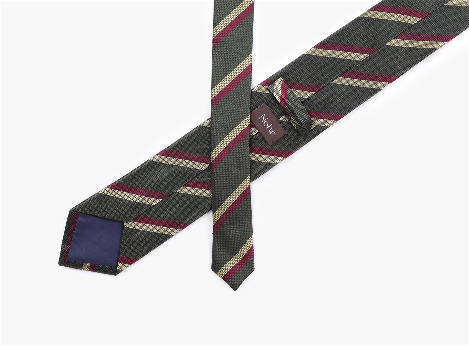 Andreas silk tie - Olivengrønn