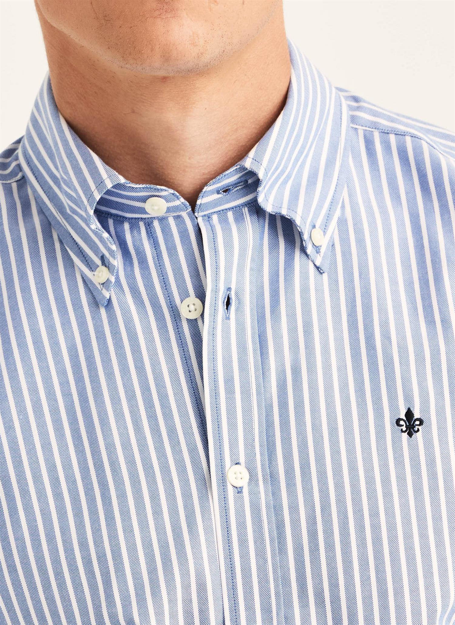 Fine Oxford Shirt Slim - Blue