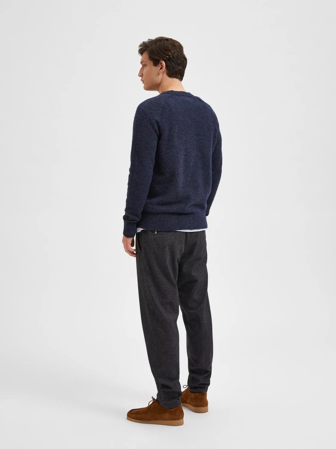 Rai ls knit crew neck- Sky captain