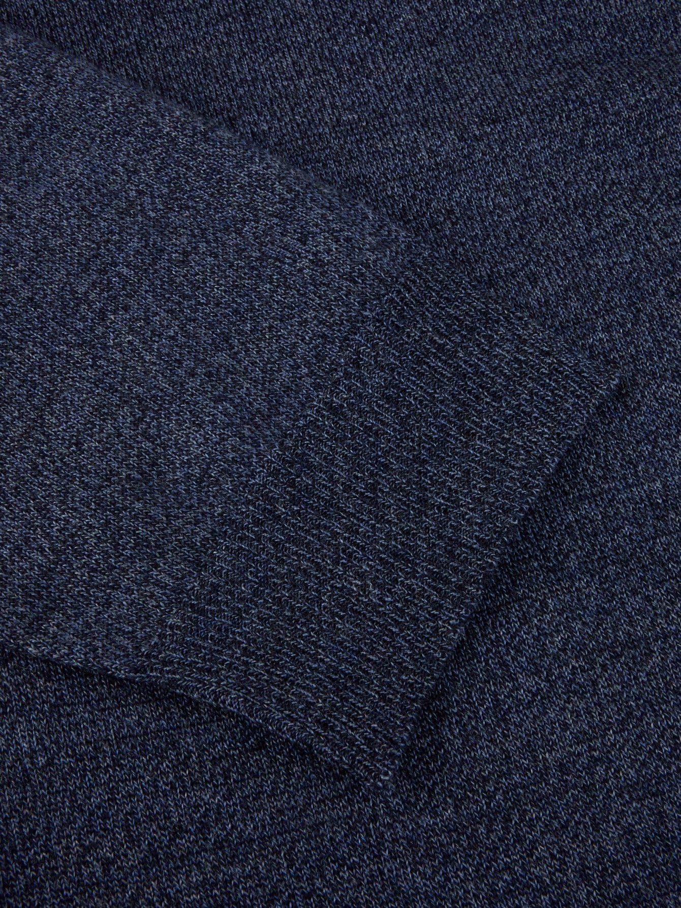 Merino crew neck patch - navy pattern